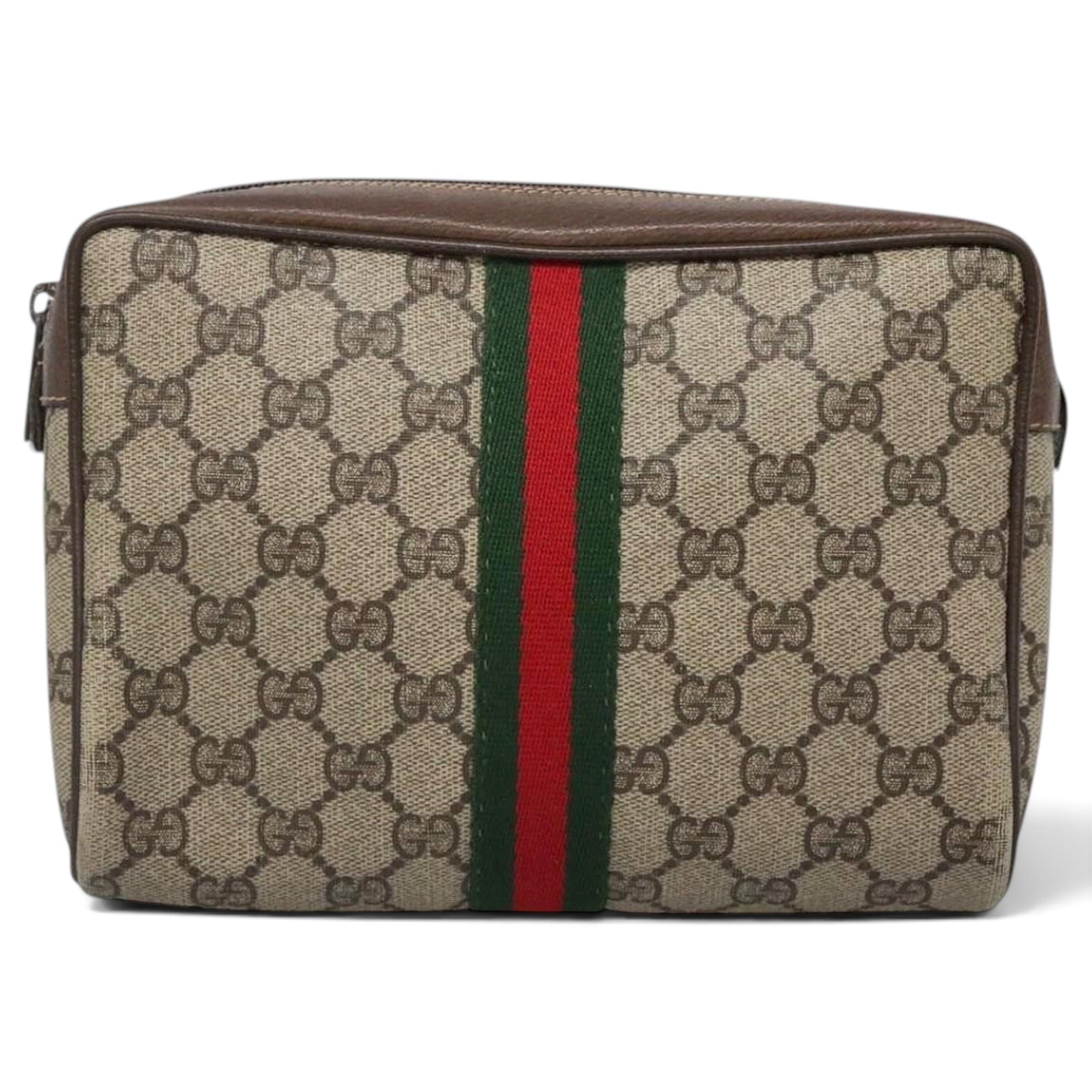 Leather clutch bag