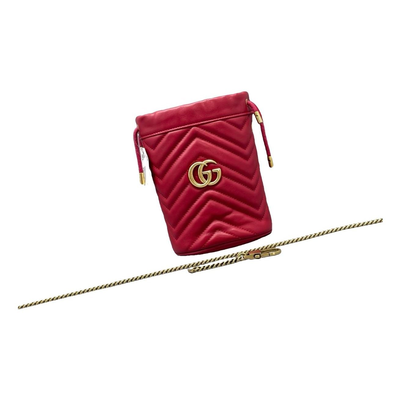 GG Marmont Chain Bucket leather handbag