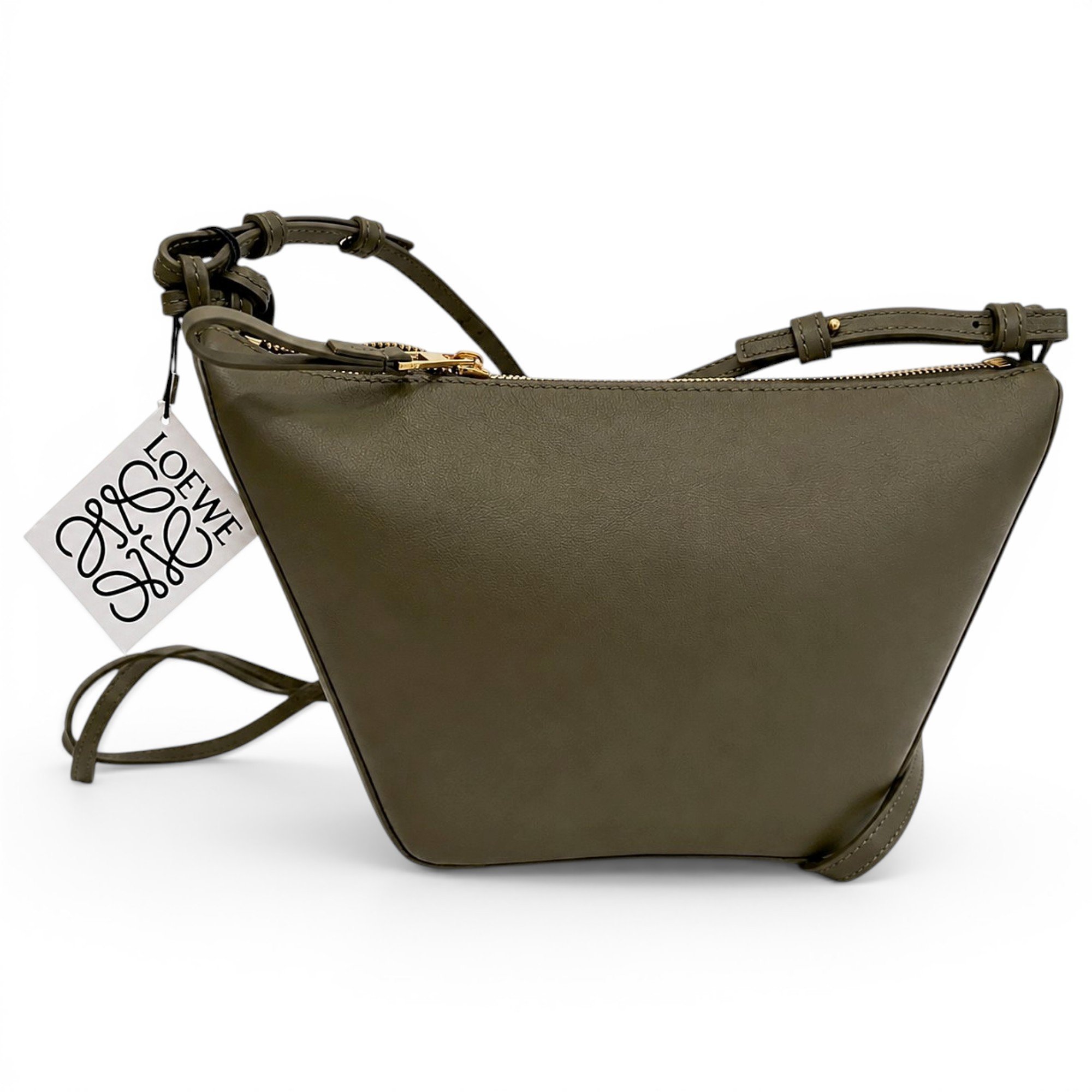 Hammock leather clutch bag