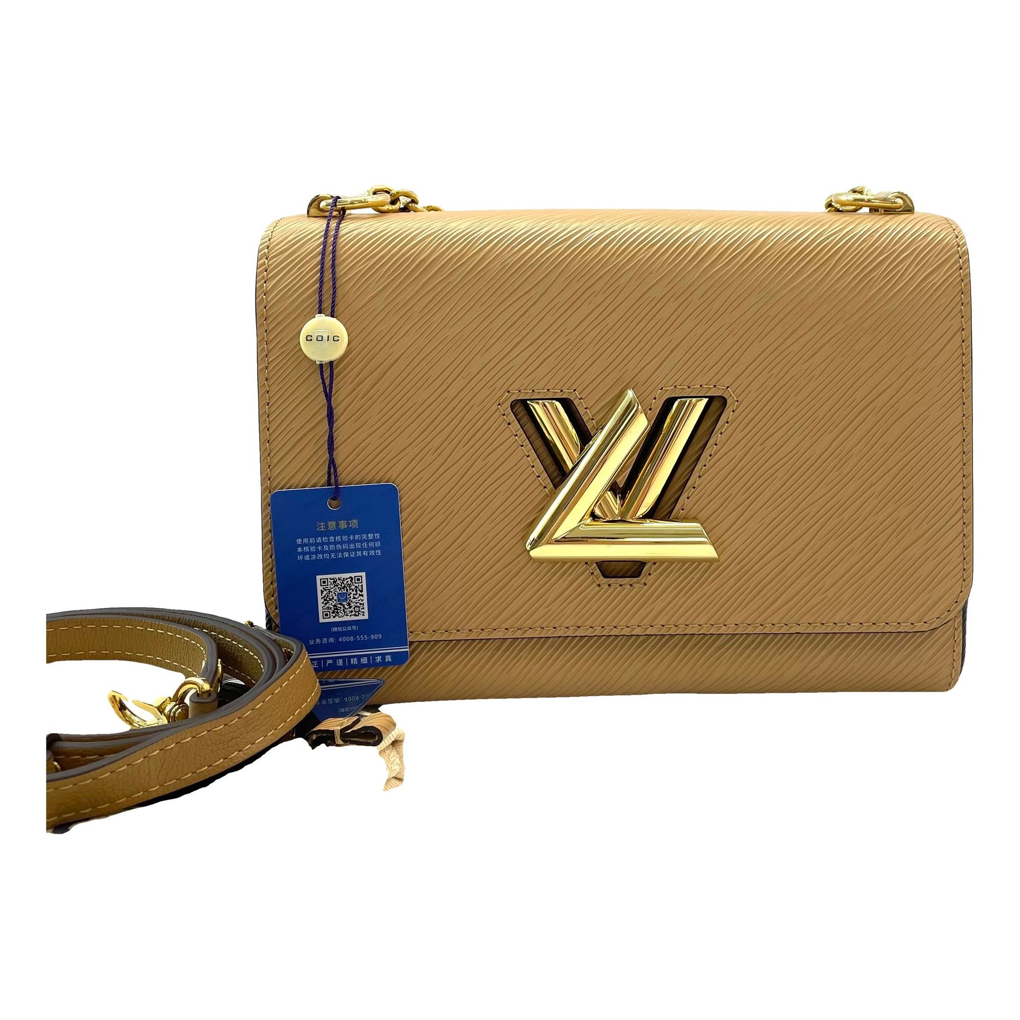 Twist leather handbag