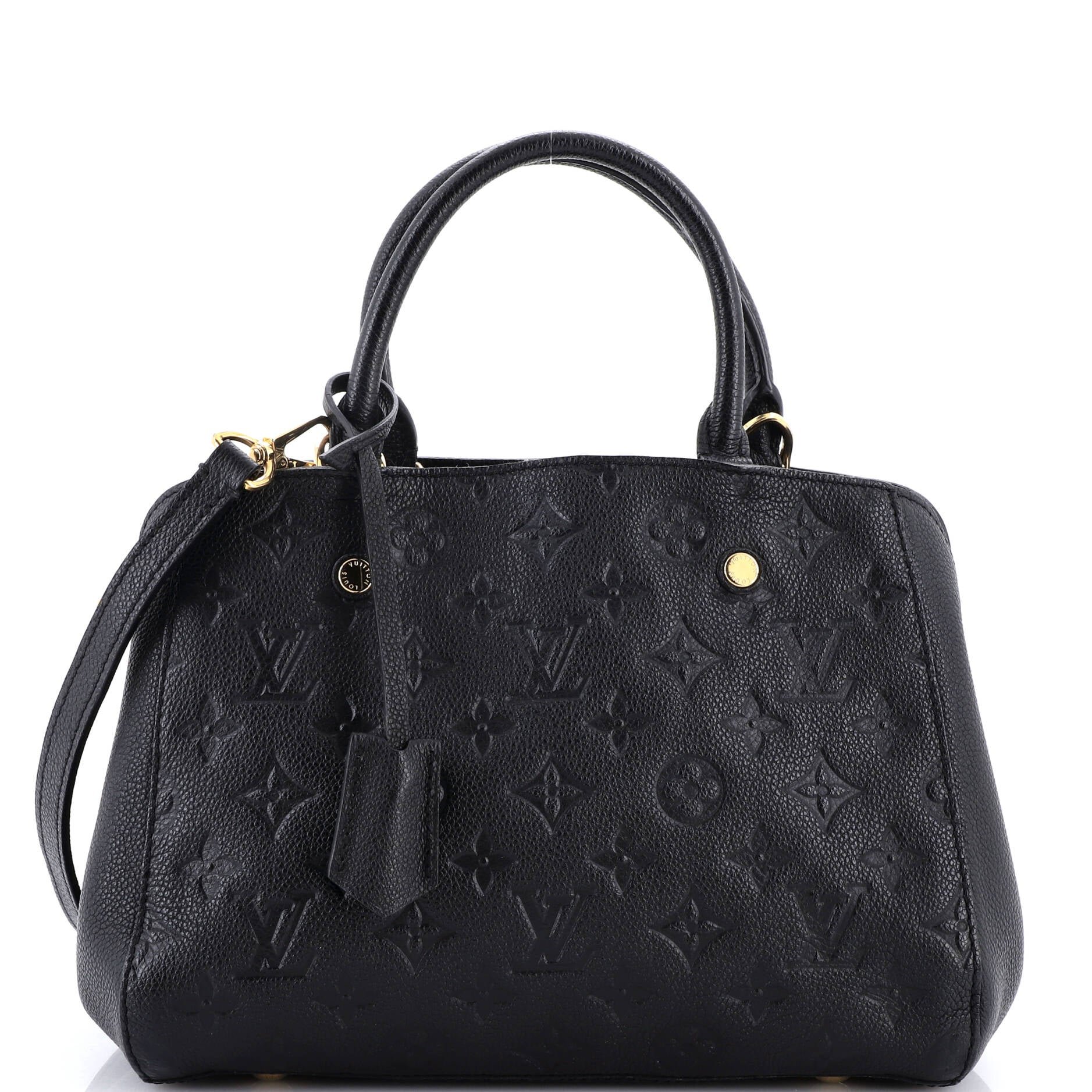 Louis Vuitton Montaigne Handbag Monogram Empreinte Leather MM