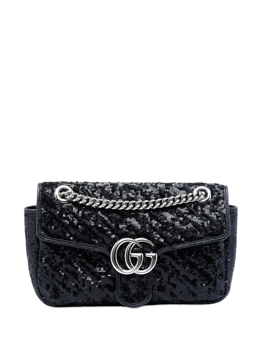 2016-2026 Medium GG Marmont Matelasse Sequin and Leather shoulder bag