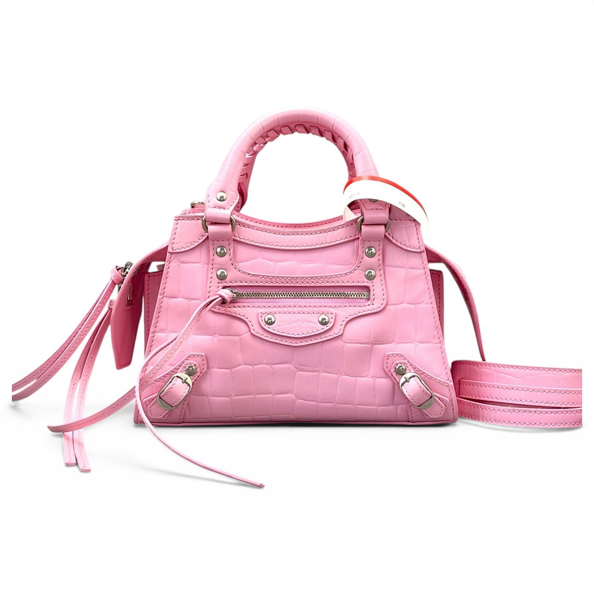 Classic Metalic leather handbag