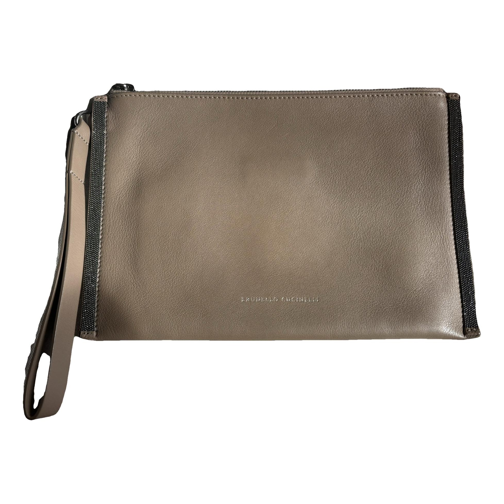 Brunello Cucinelli Leather clutch bag