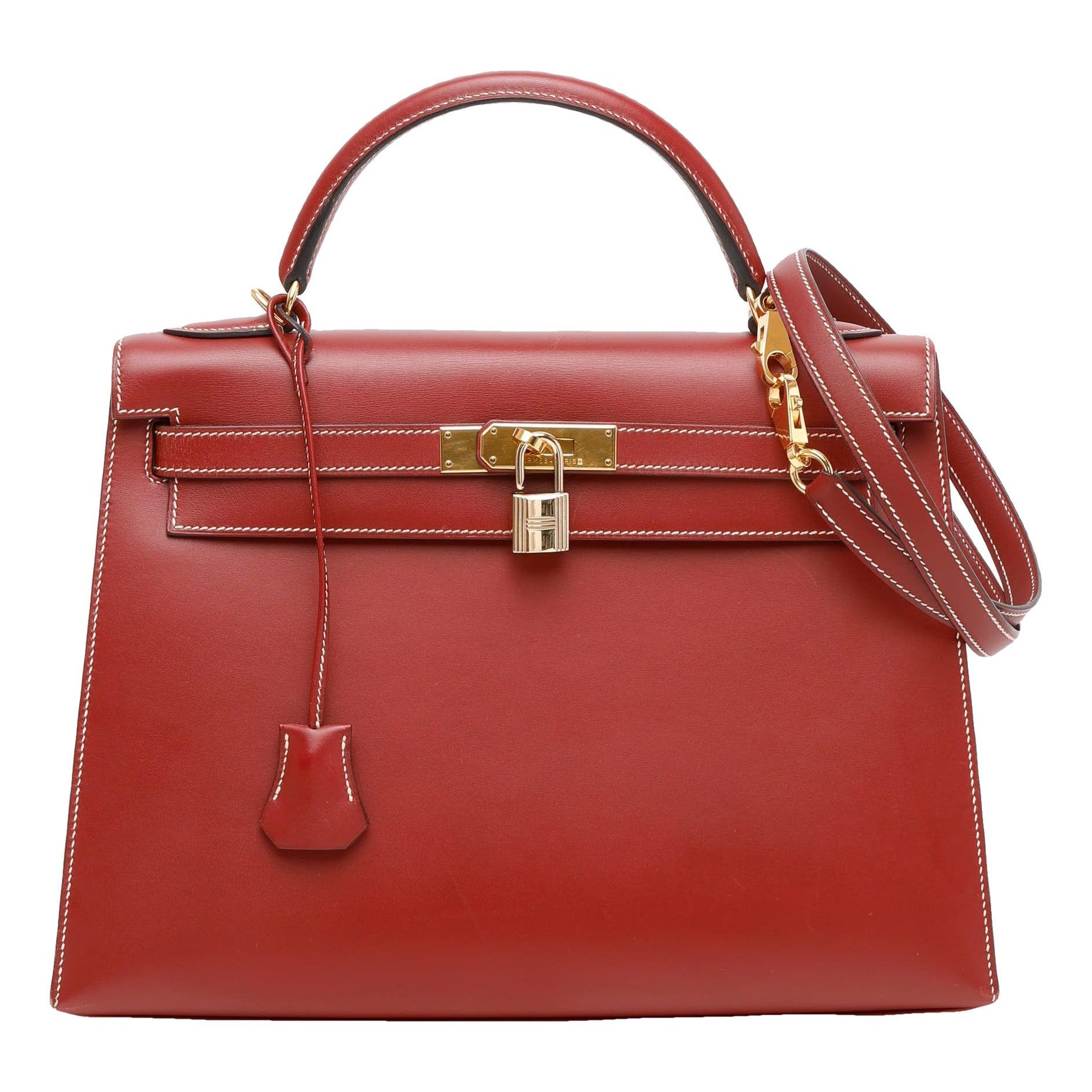 Kelly 32 leather handbag