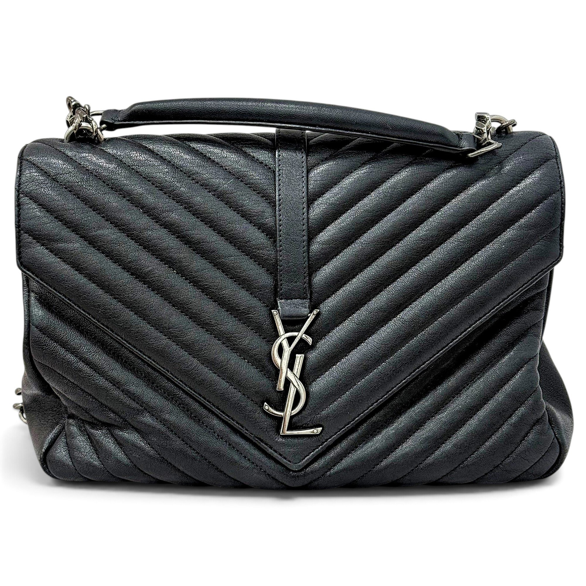 Collége monogramme leather handbag