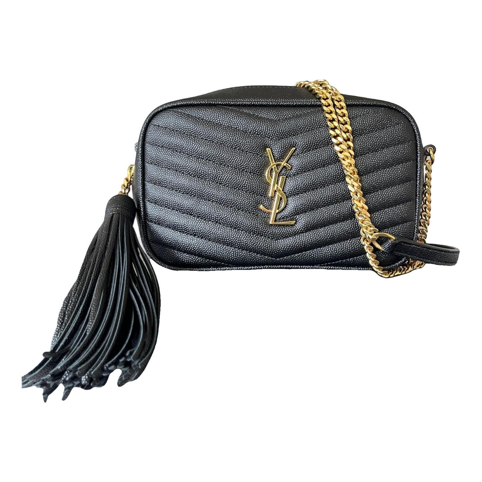 Camera Lou leather crossbody bag