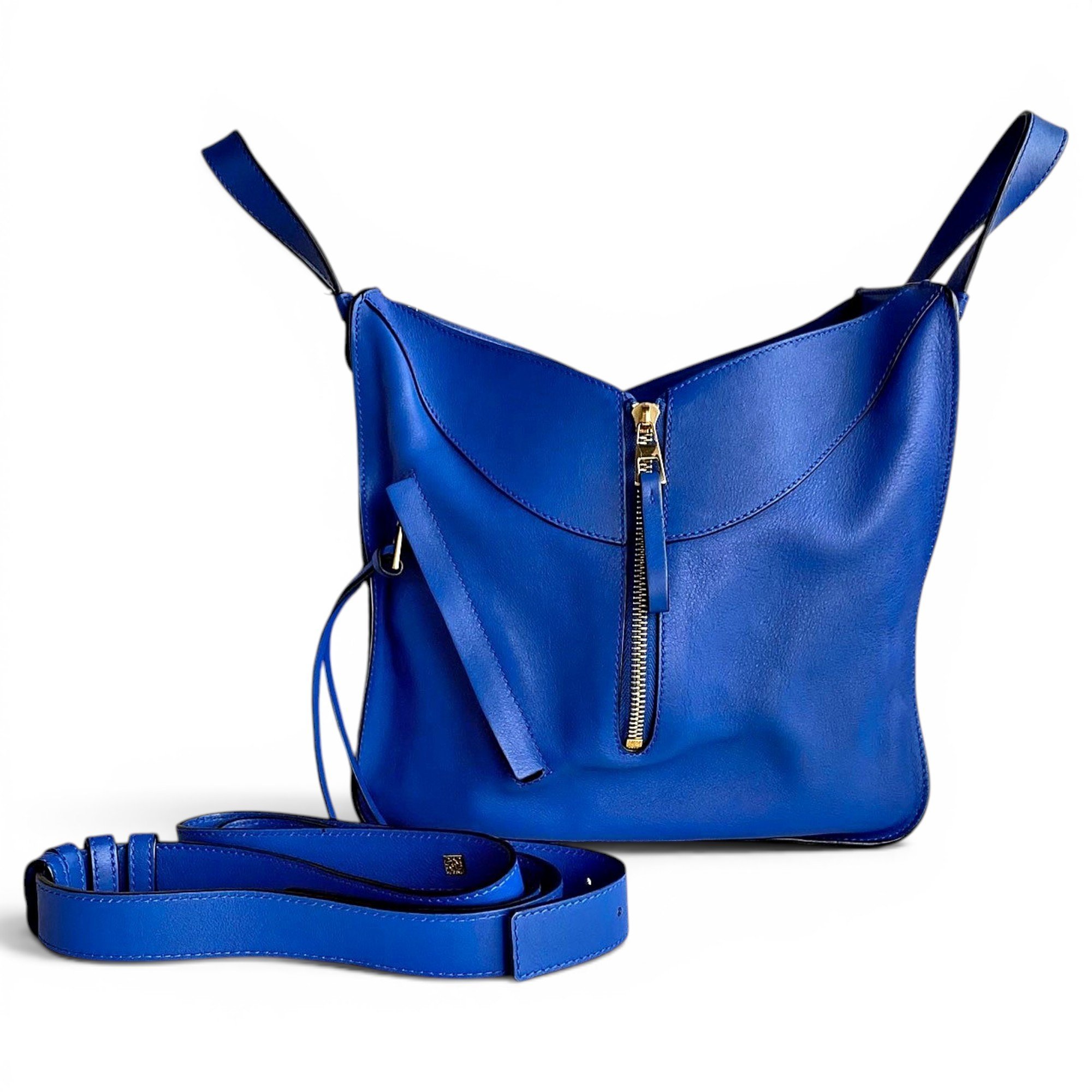 Hammock leather handbag