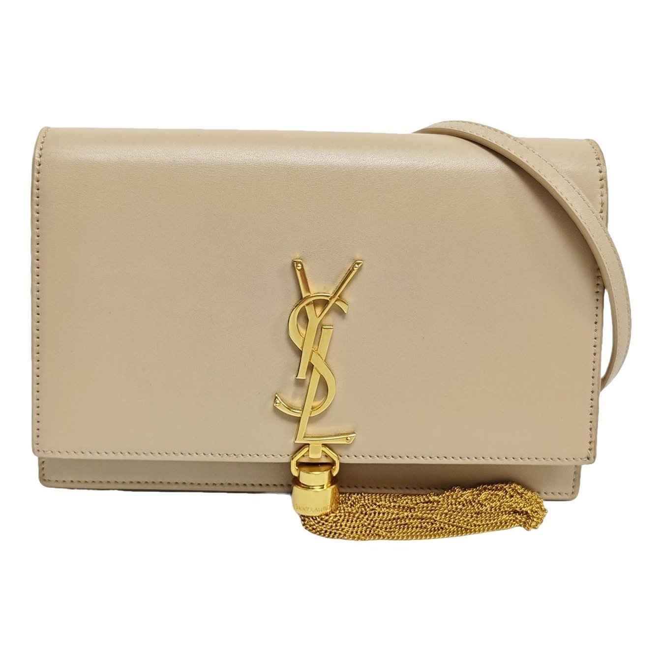 Pompom Kate leather crossbody bag