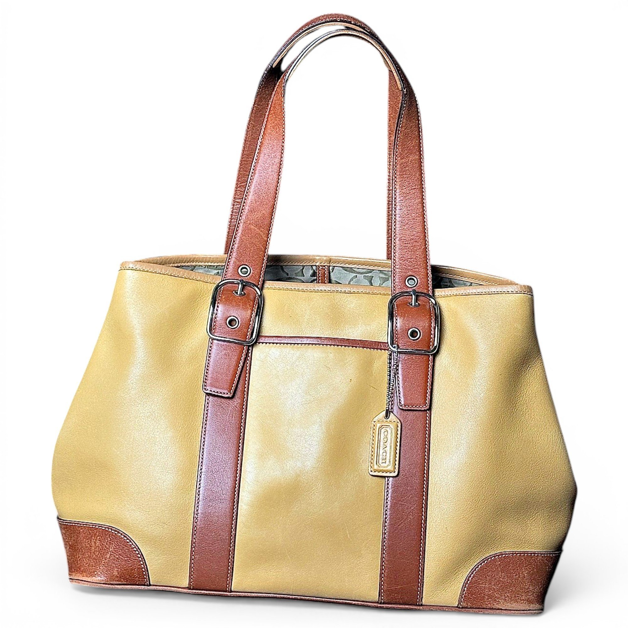 Leather tote