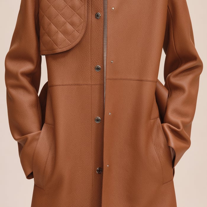 Marron Fauve Trench Coat