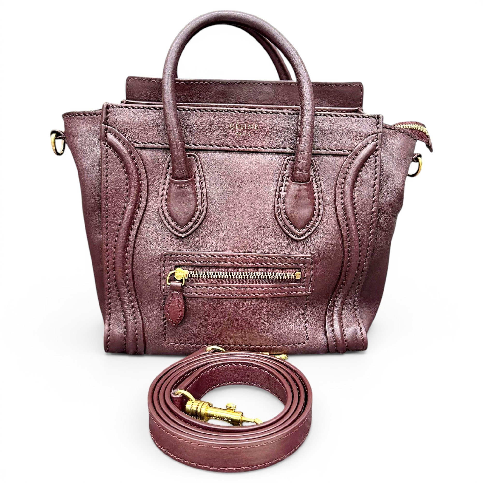 Luggage leather handbag