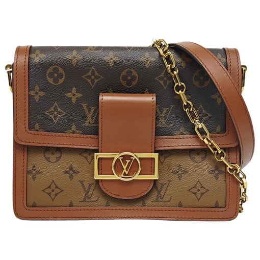 Dauphine leather handbag