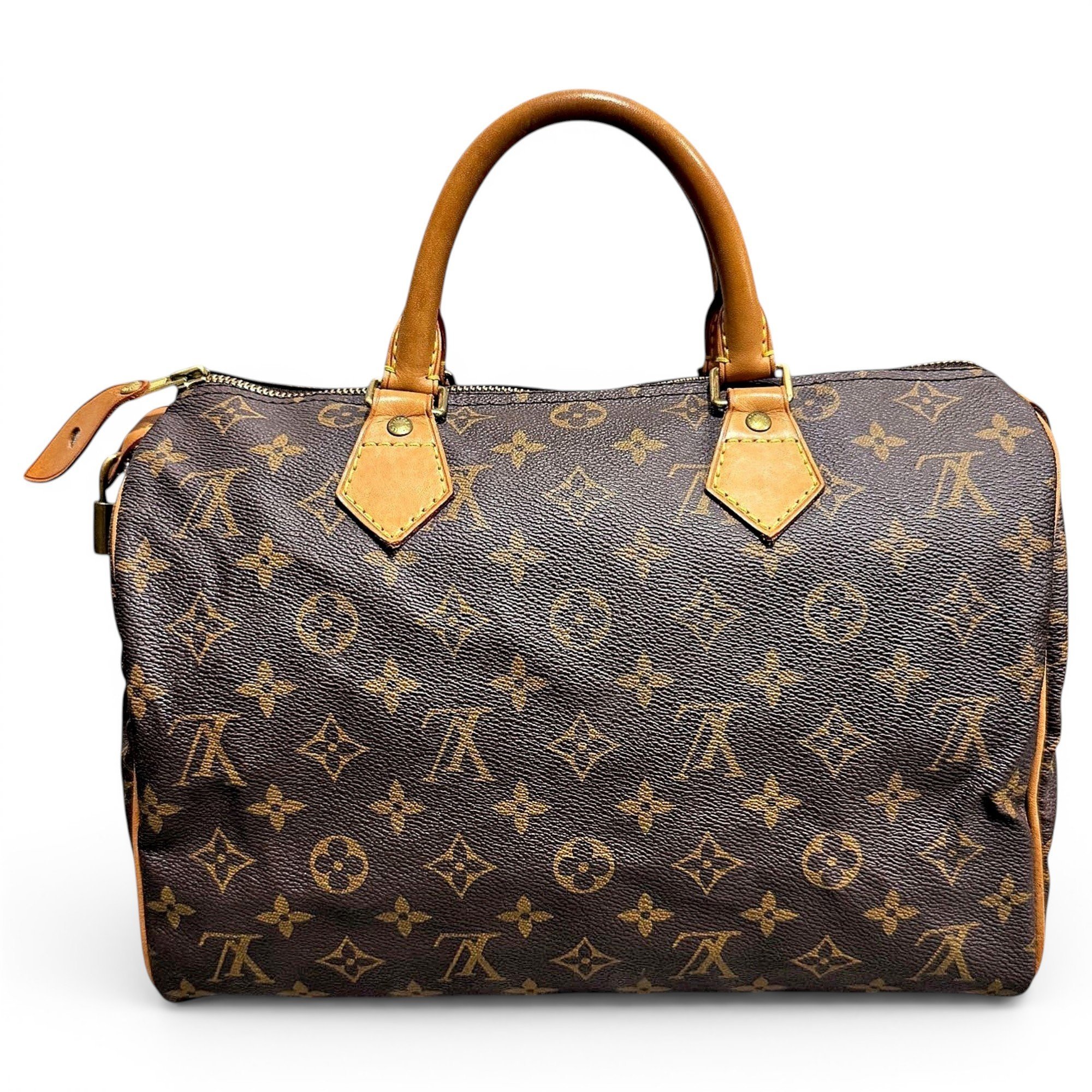 Speedy leather handbag