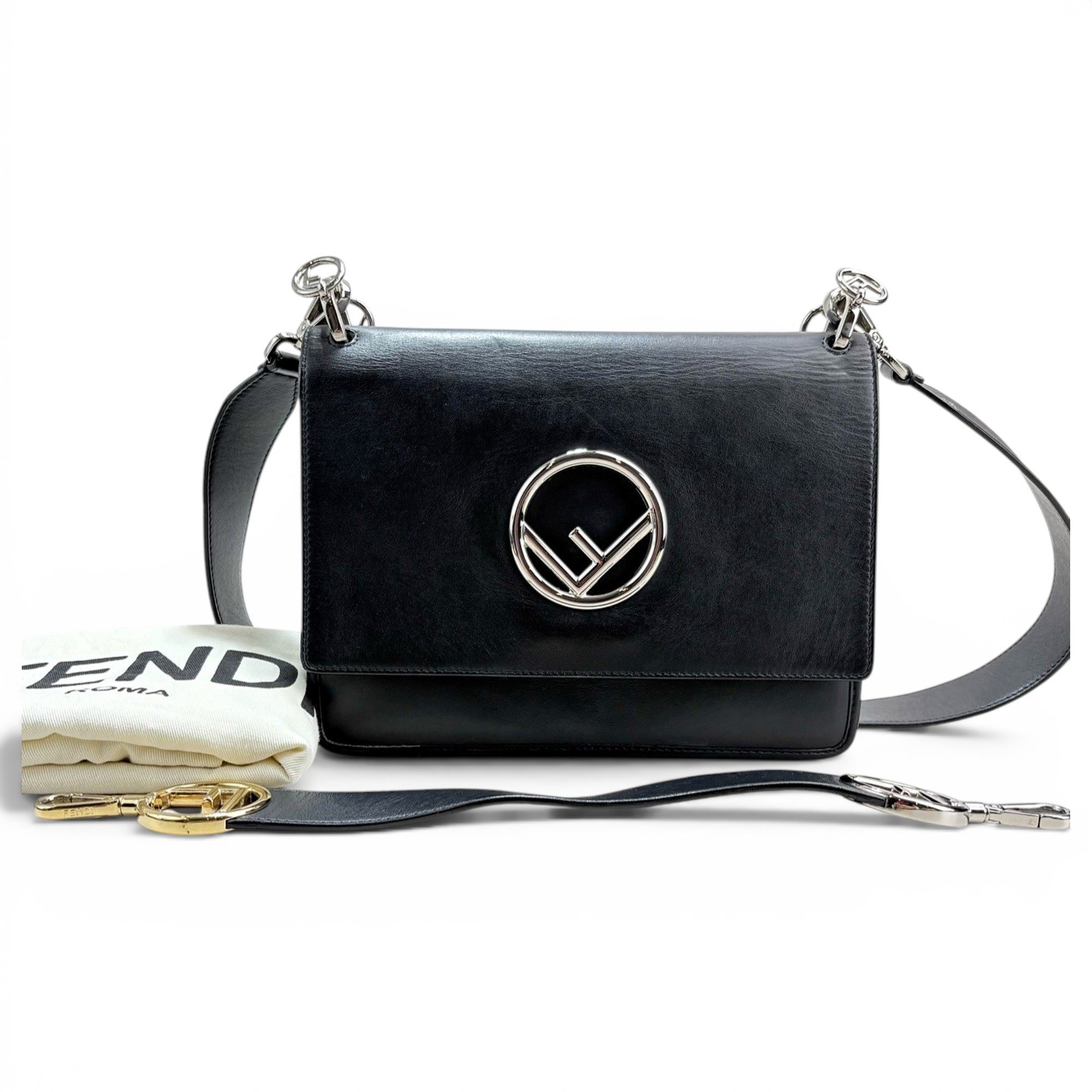 Kan I Logo leather handbag