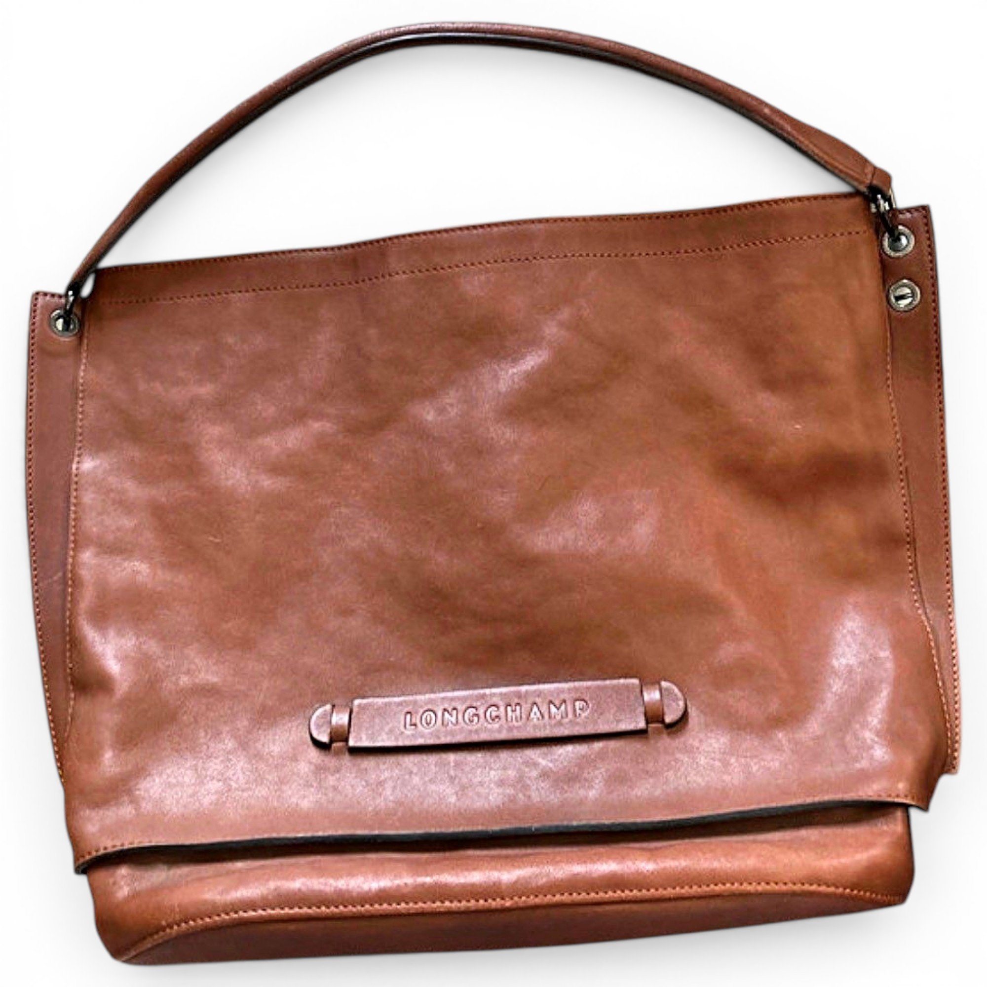 3D leather handbag