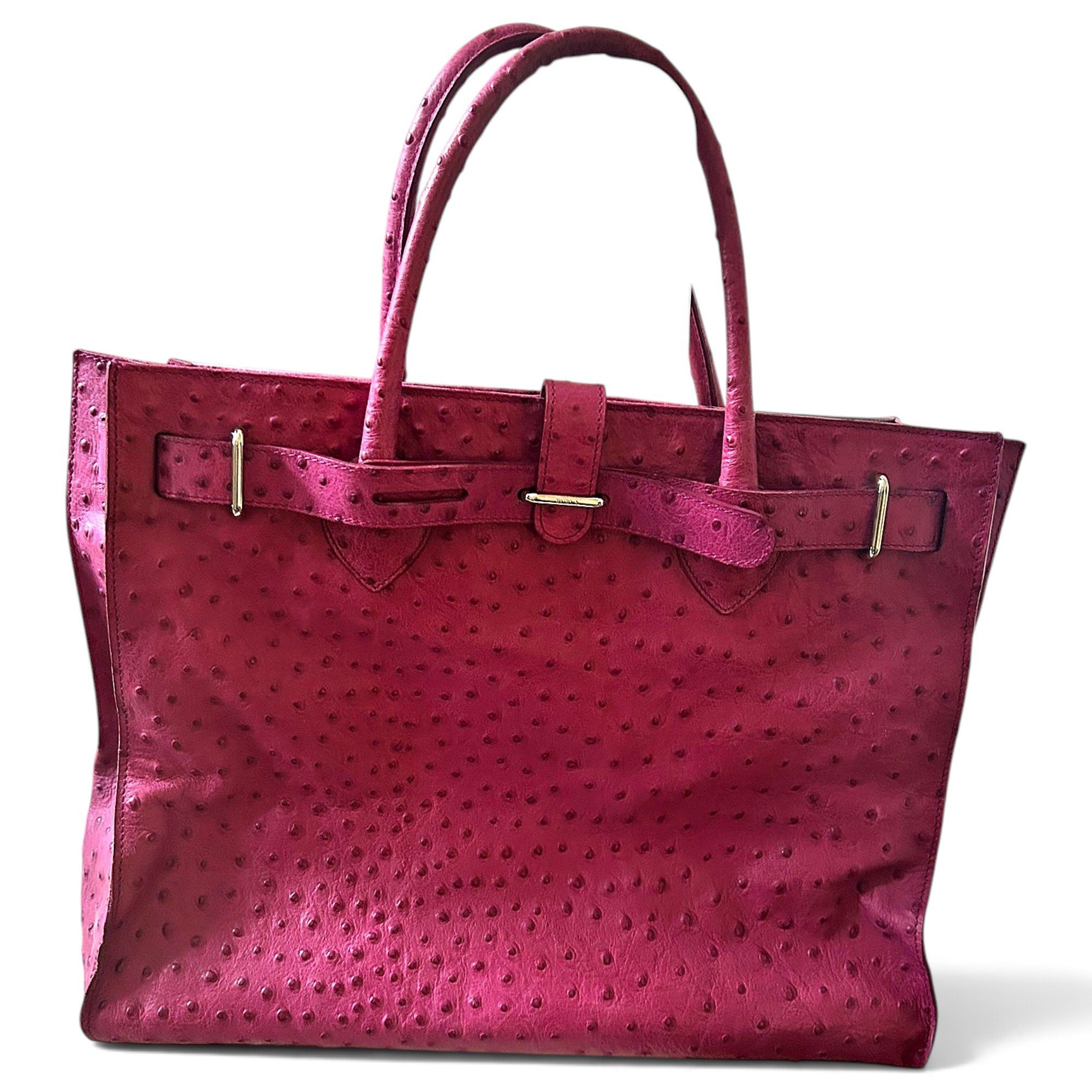 Leather tote
