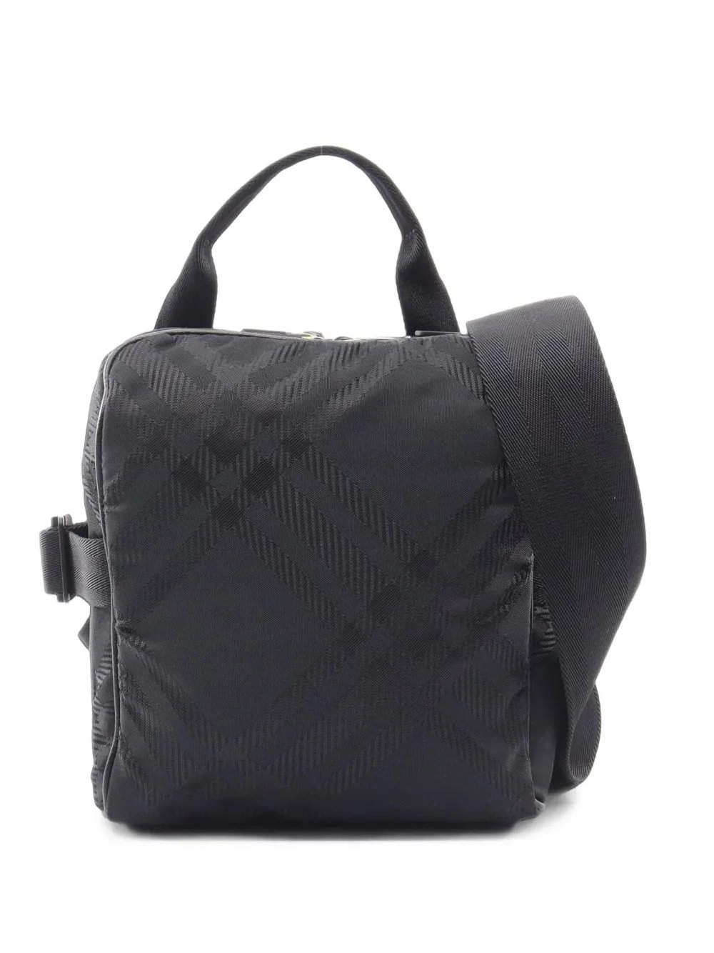 2010s check jacquard tote bag