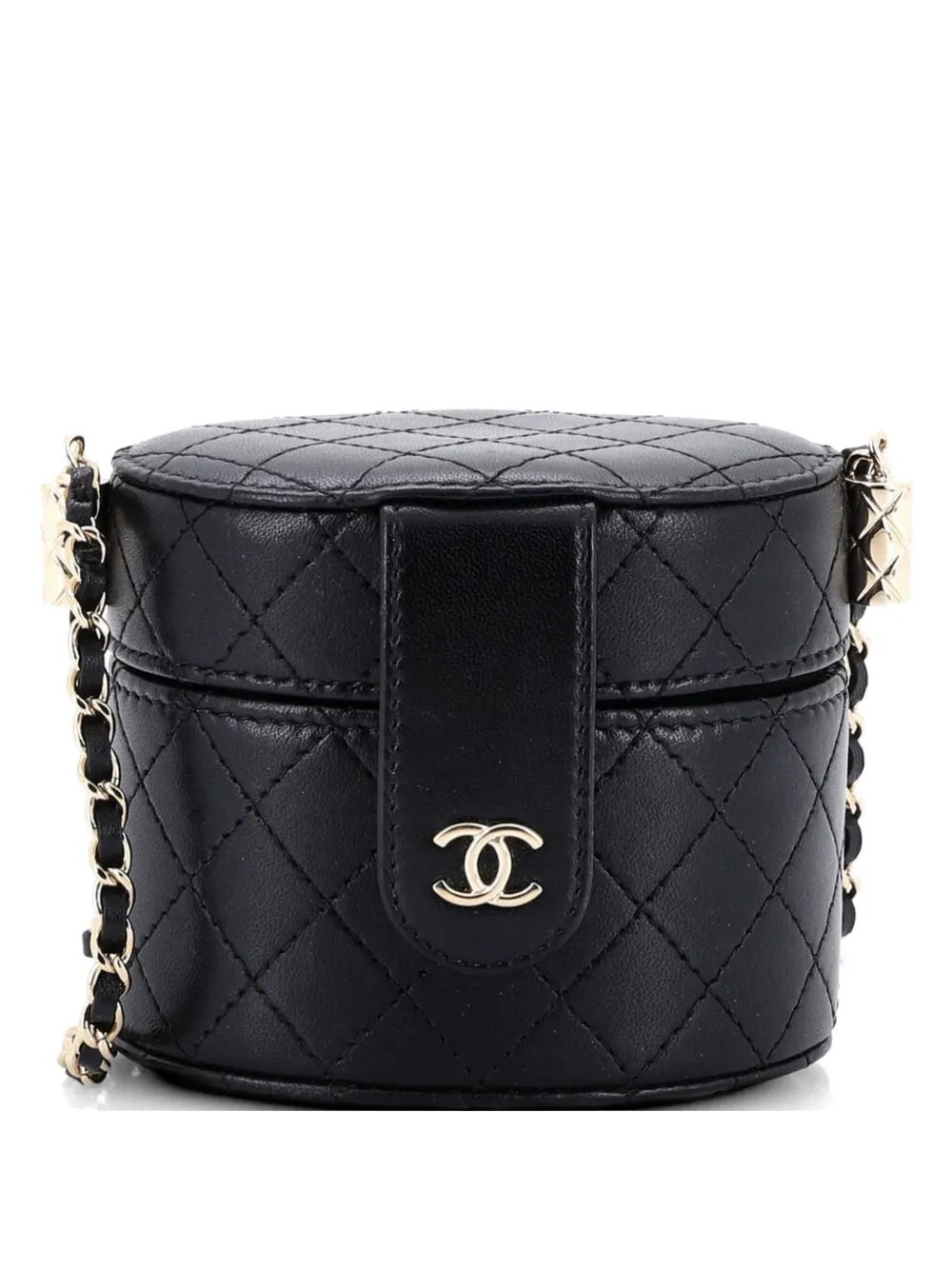 CC Allure Vanity Case with Chain Quilted Lambskin Small crossbody bag