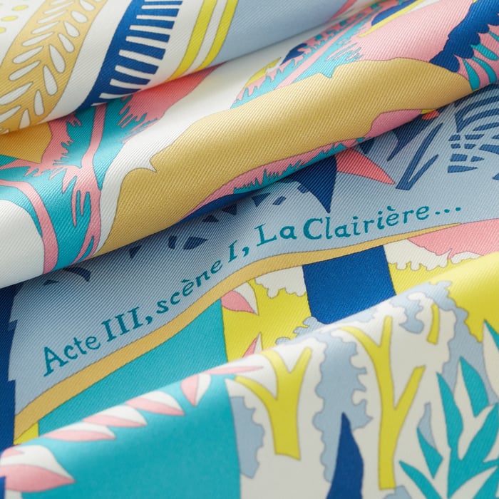 Acte III, Scene I, La Clairiere Decoupage Scarf 70