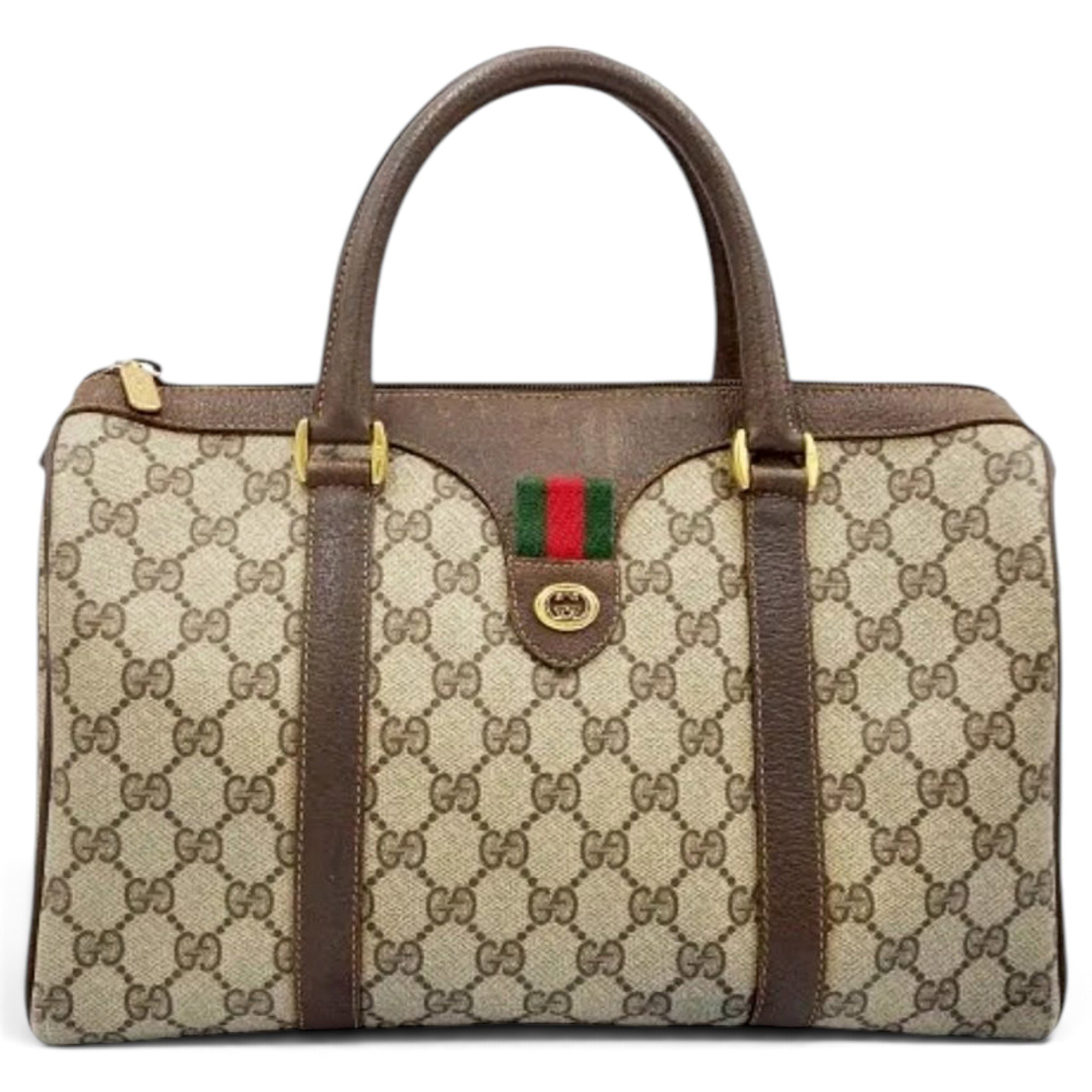 Boston leather handbag