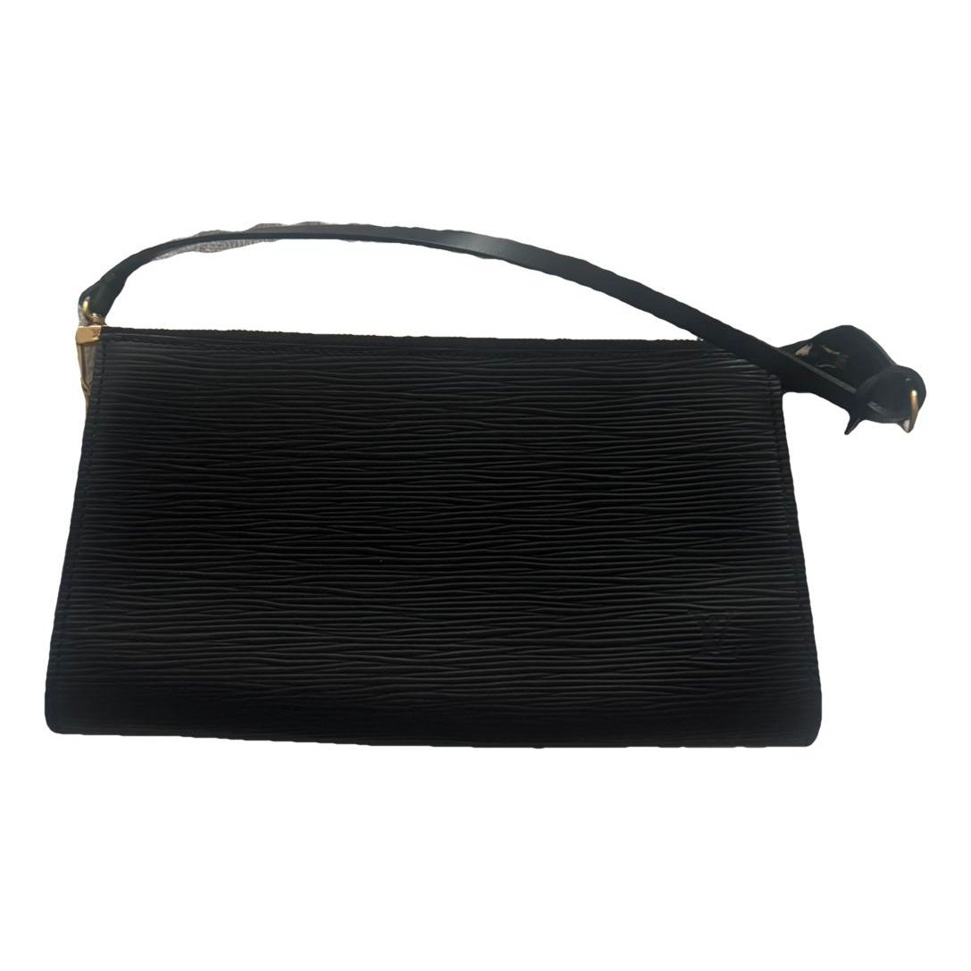 Leather clutch bag