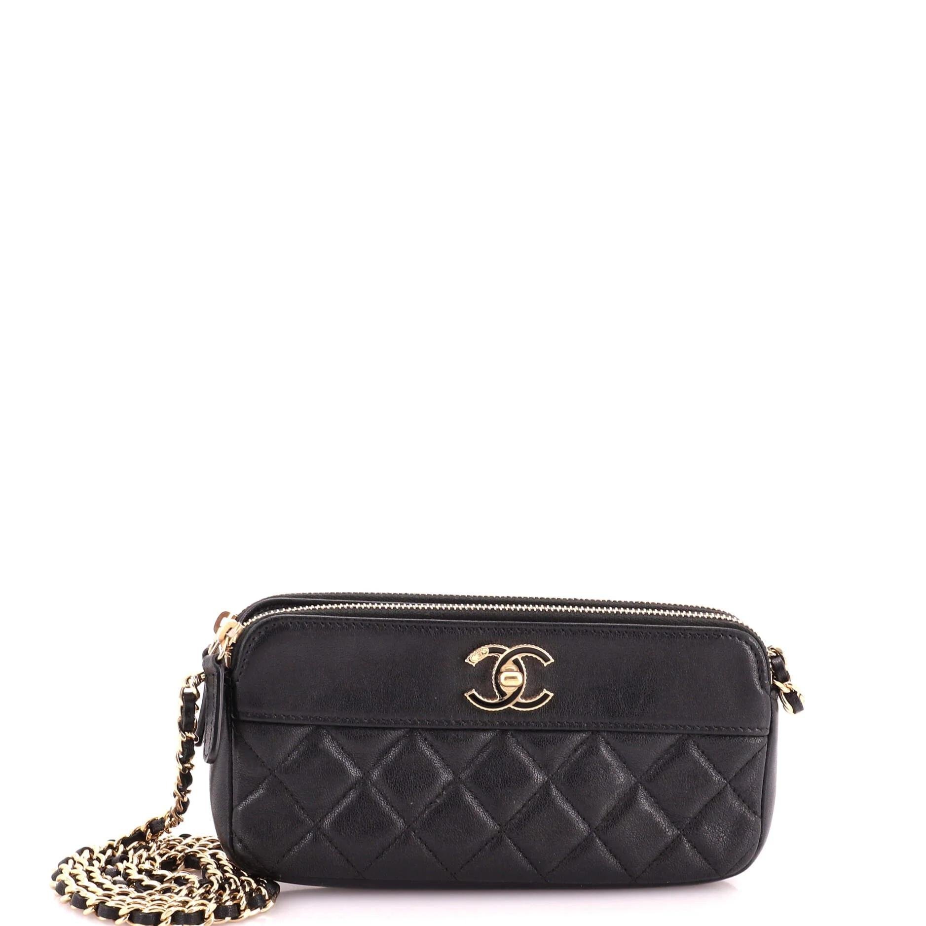 Leather clutch bag
