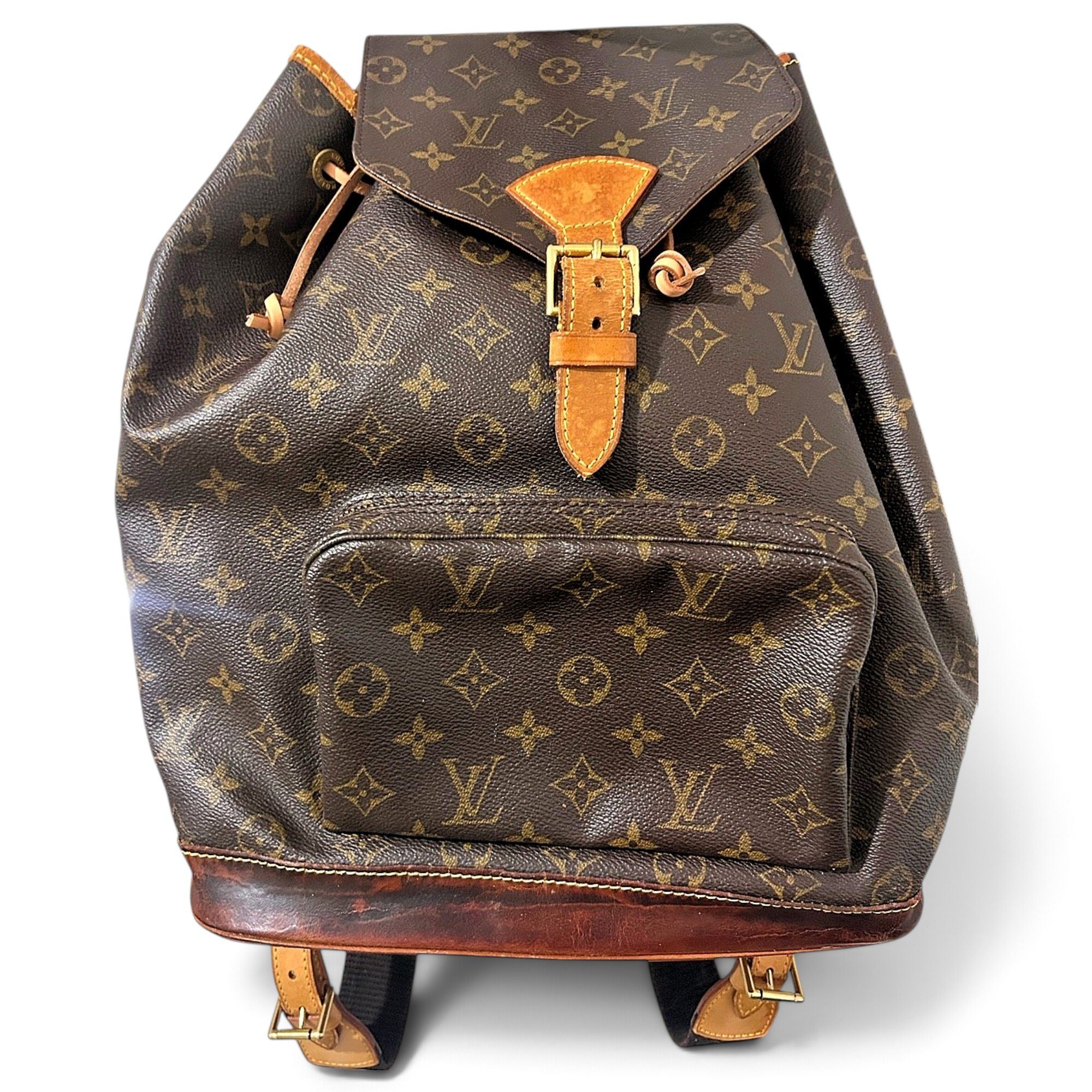 Louis Vuitton Montsouris Vintage leather backpack