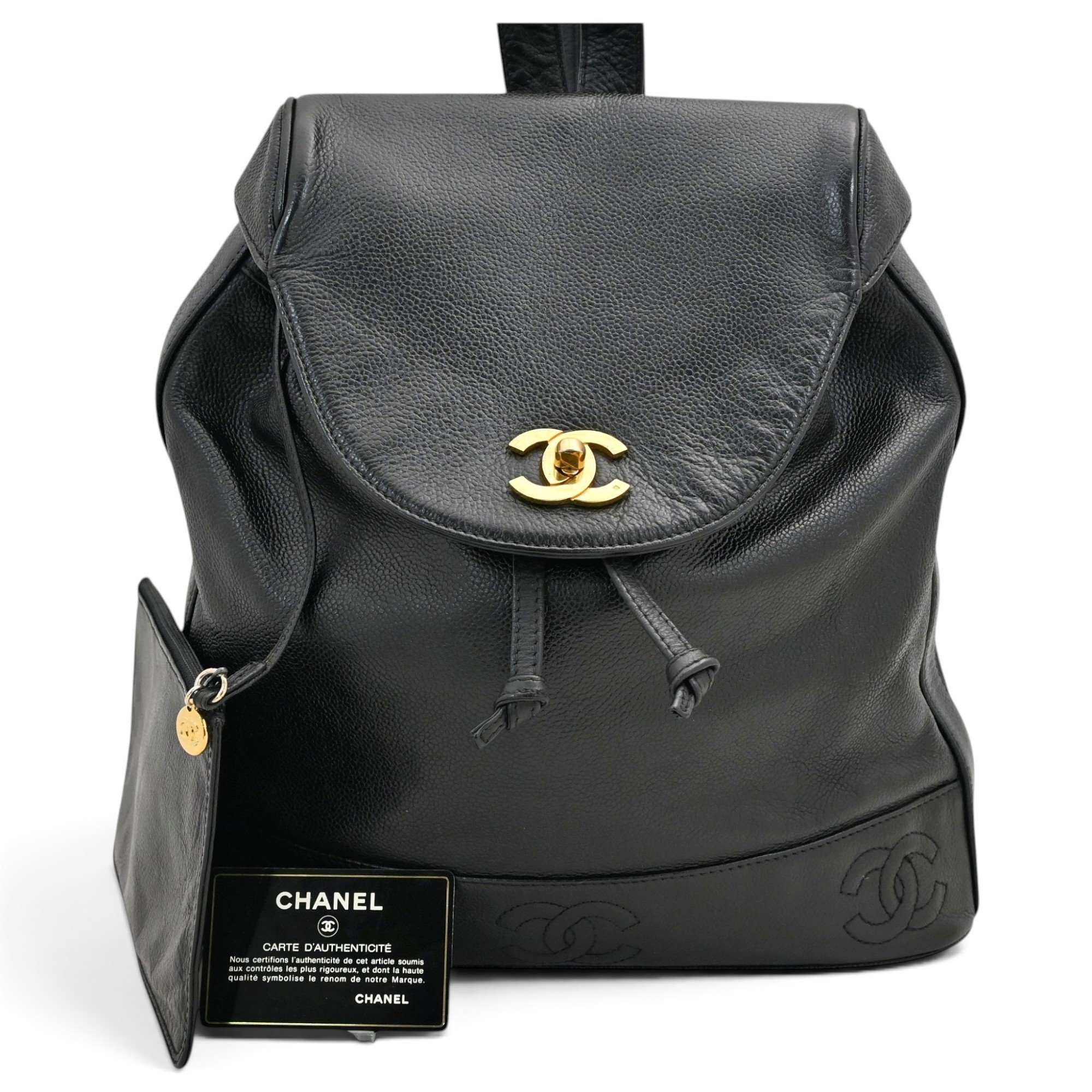 Leather backpack