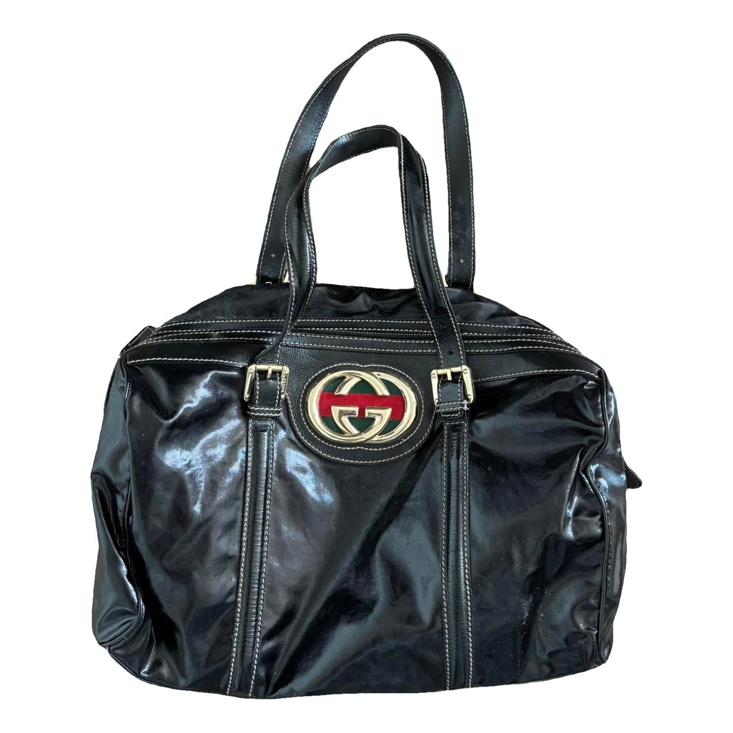 Dialux Britt patent leather handbag