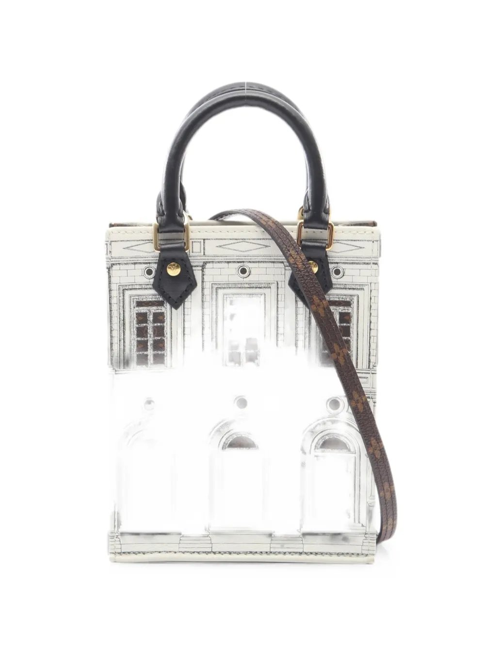 2010s Fornasetti Petite Sac Plat mini tote bag