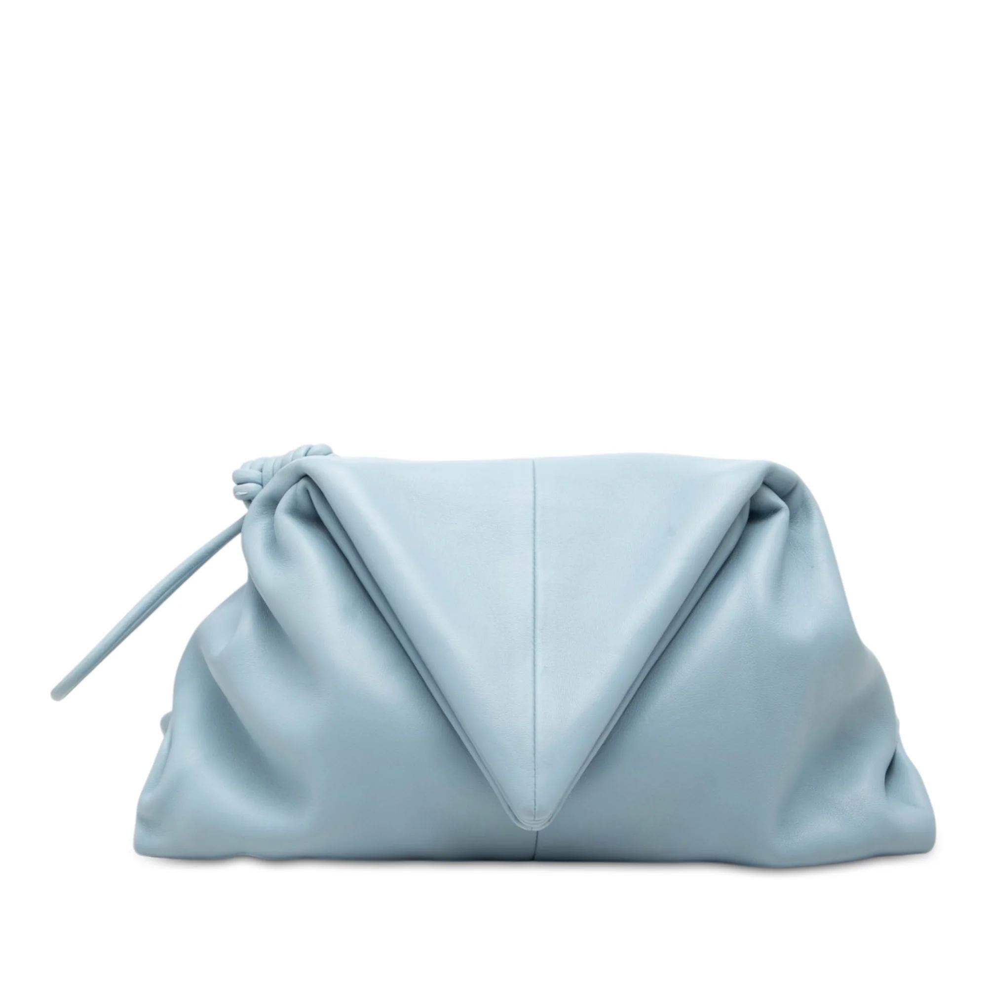 BV Trine leather clutch bag