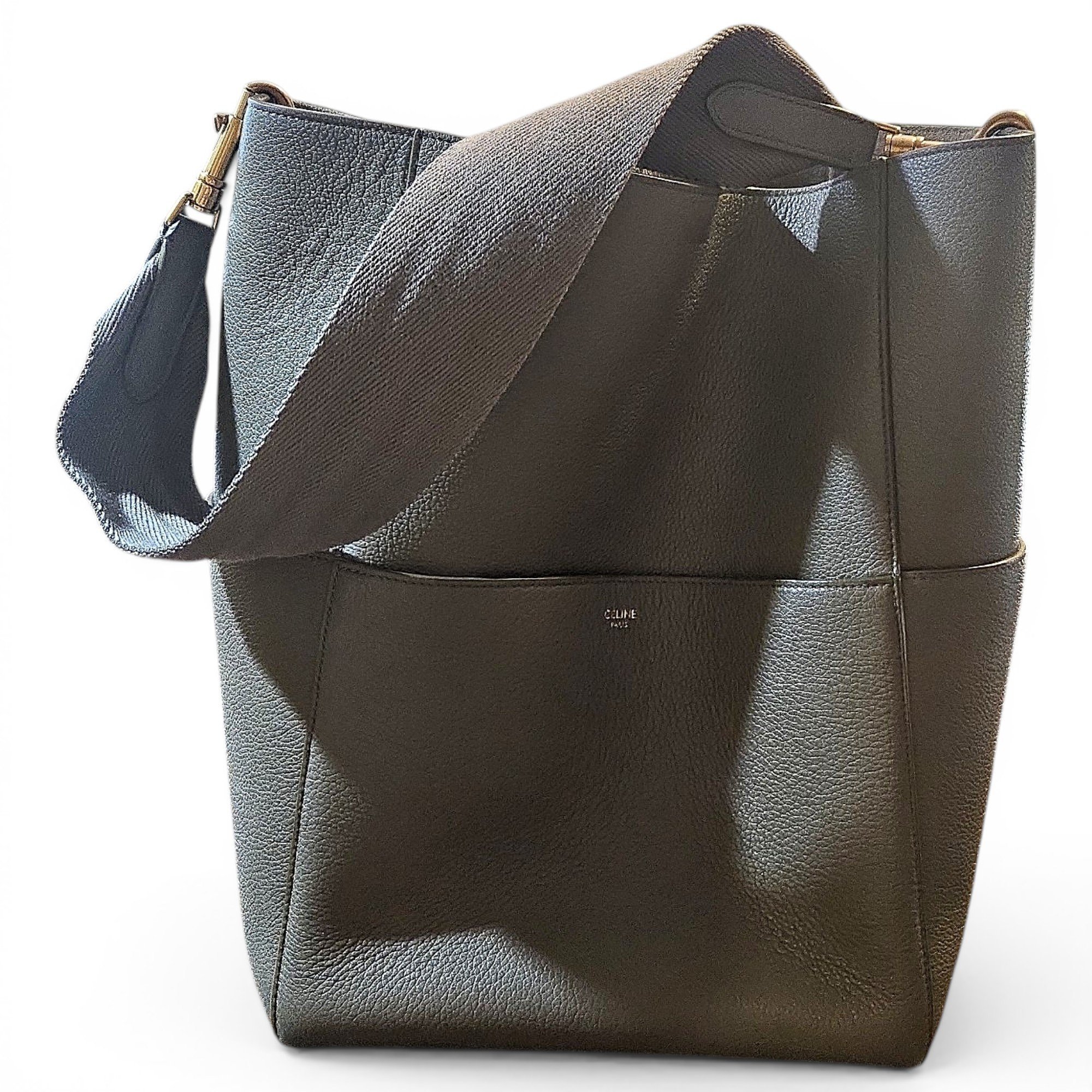 Seau Sangle leather tote