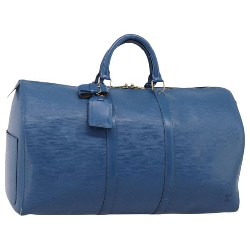 Keepall leather travel bag