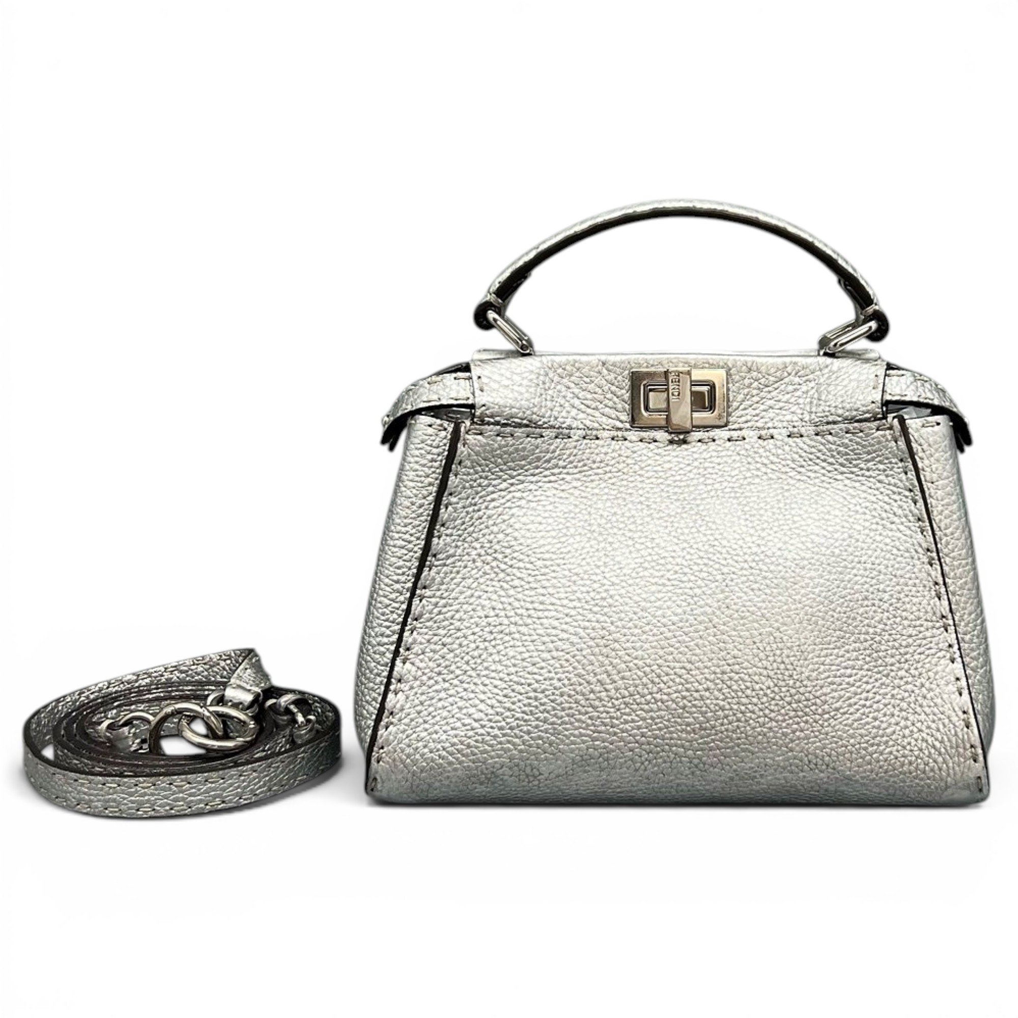Peekaboo leather handbag
