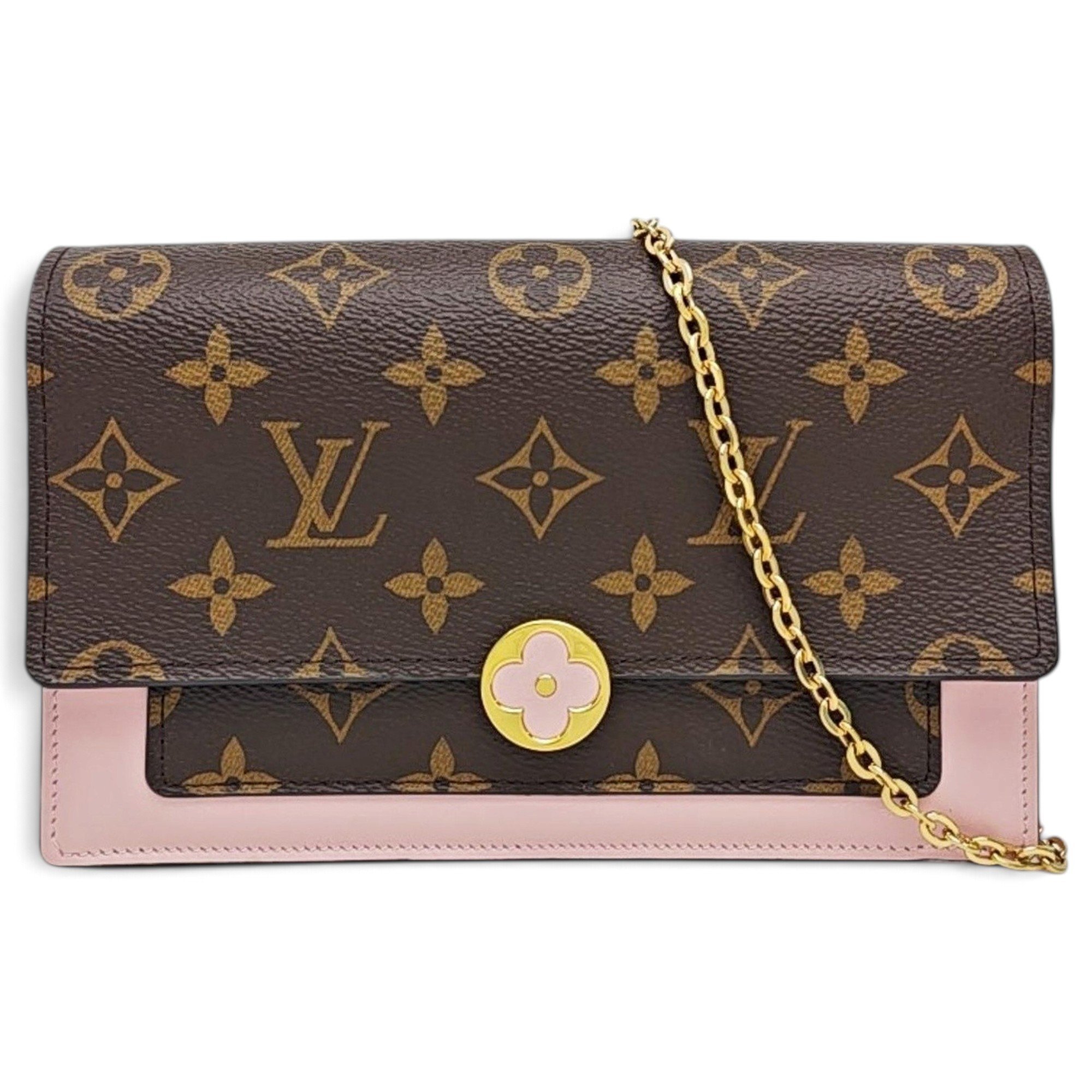 Chaîne Flore leather handbag
