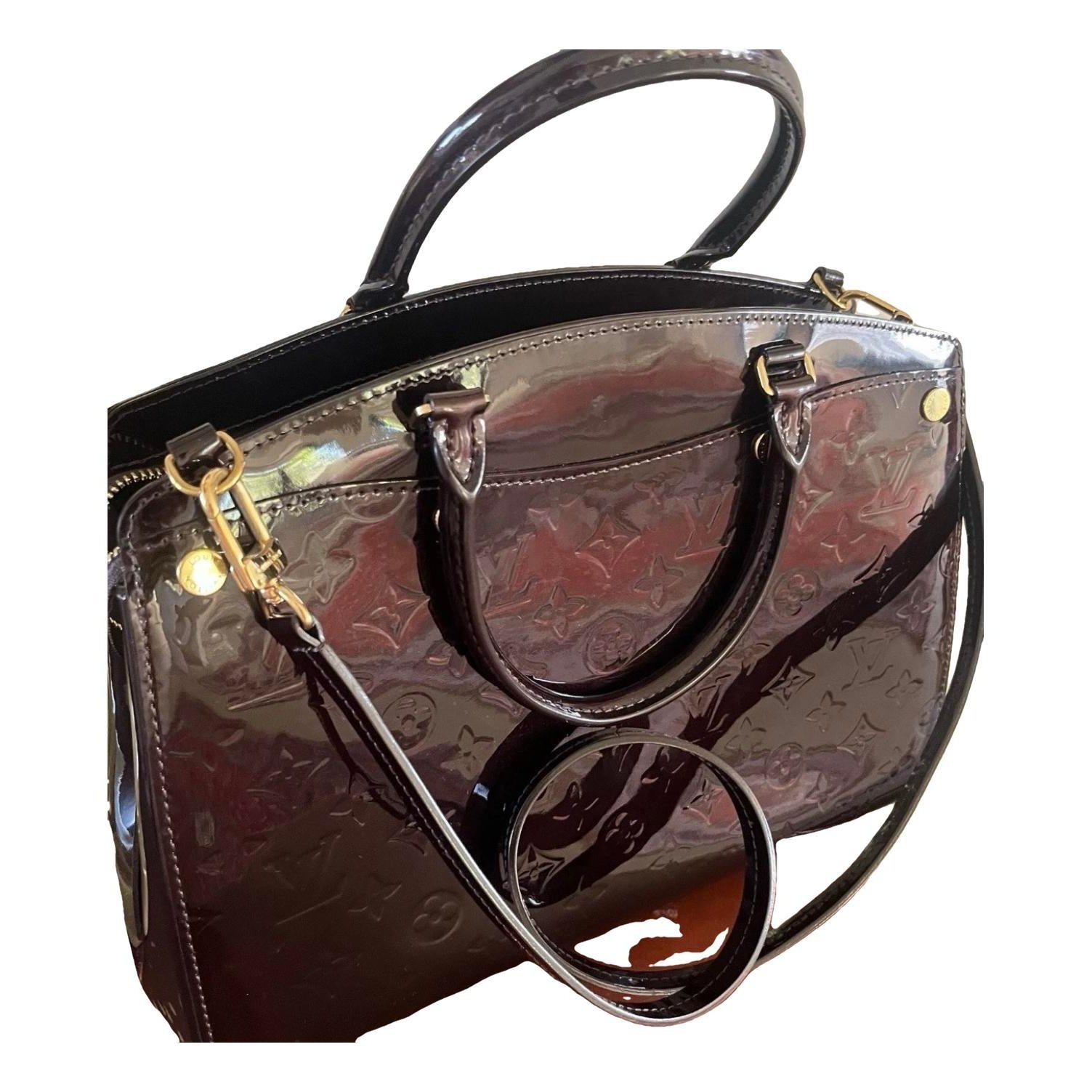 Patent leather handbag