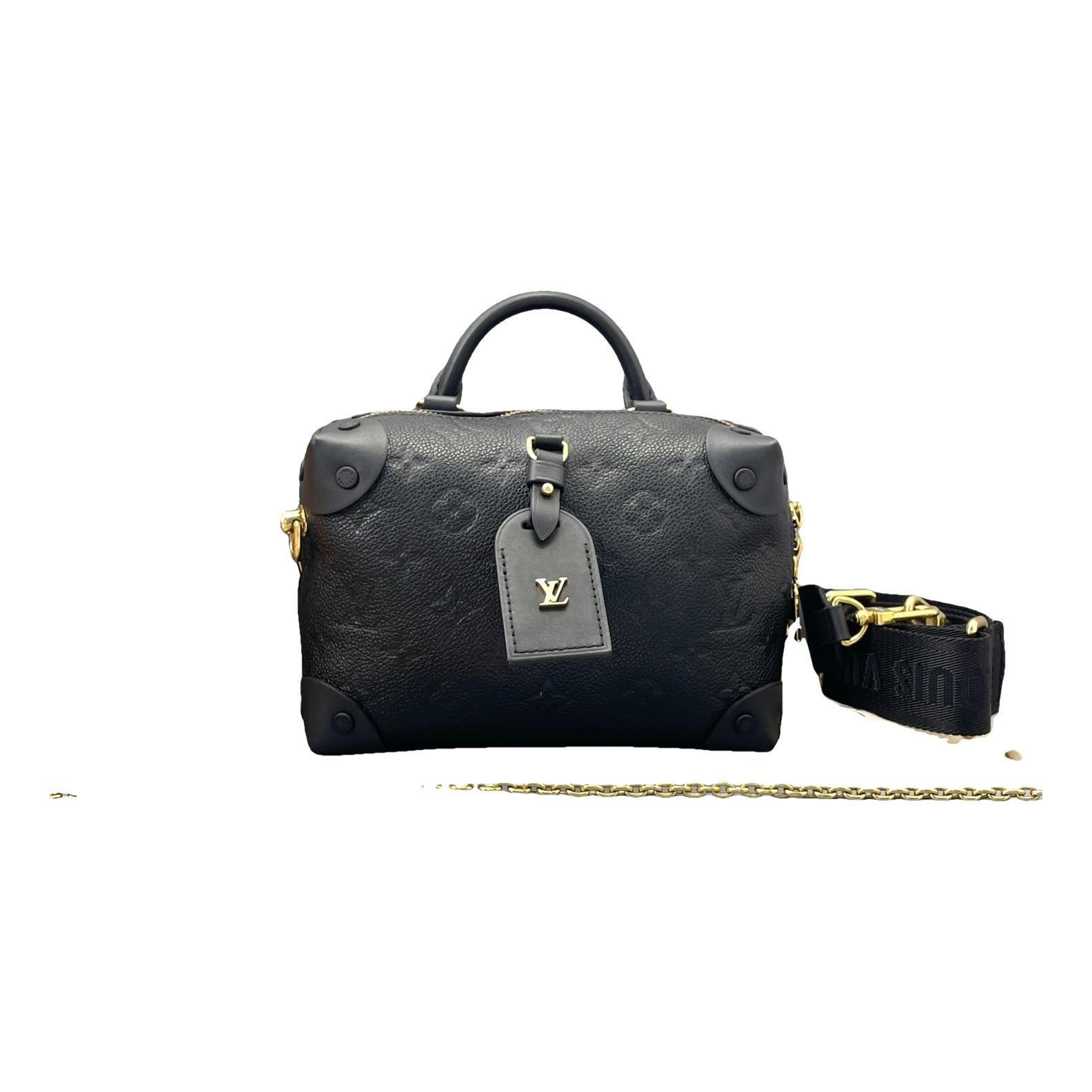 Petite Malle Souple leather handbag