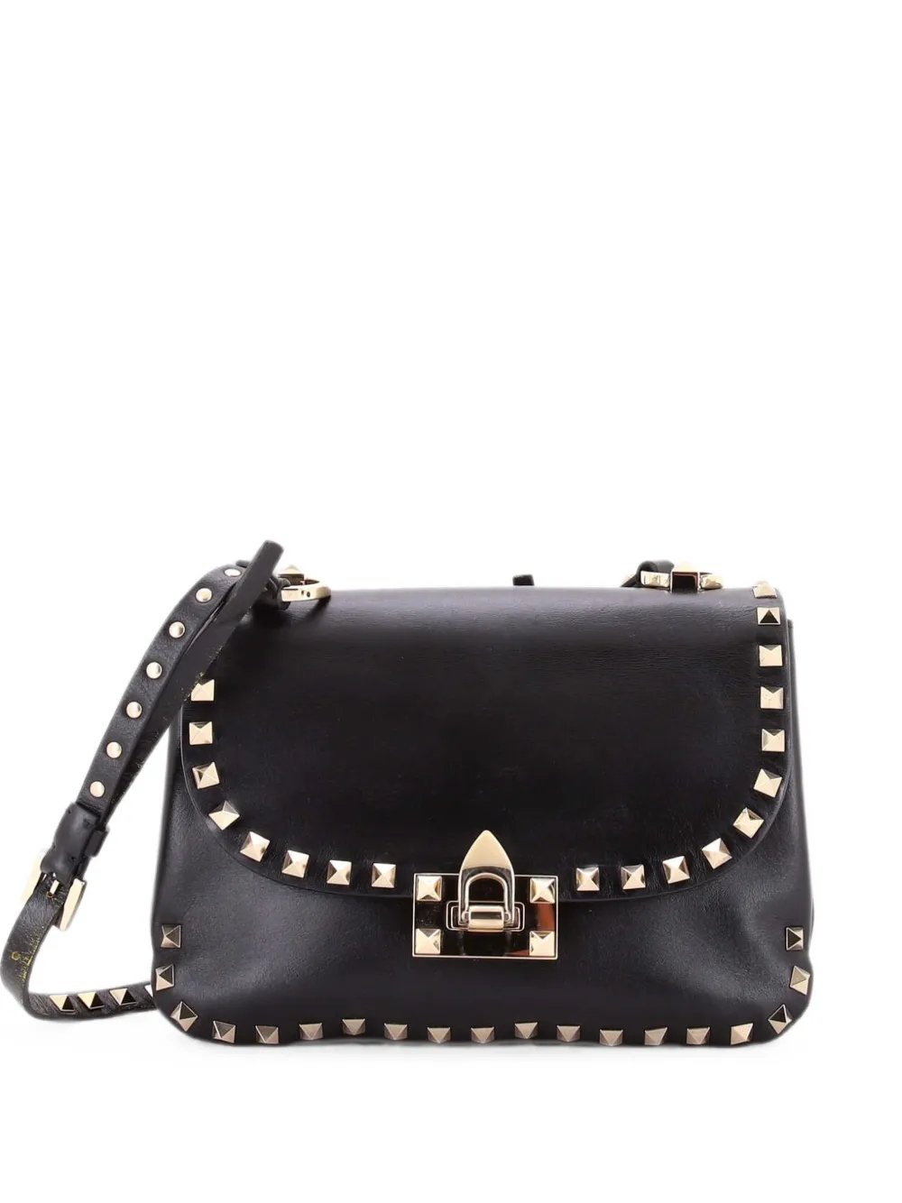 Rockstud Flip Lock Flap Bag Leather Small shoulder bag