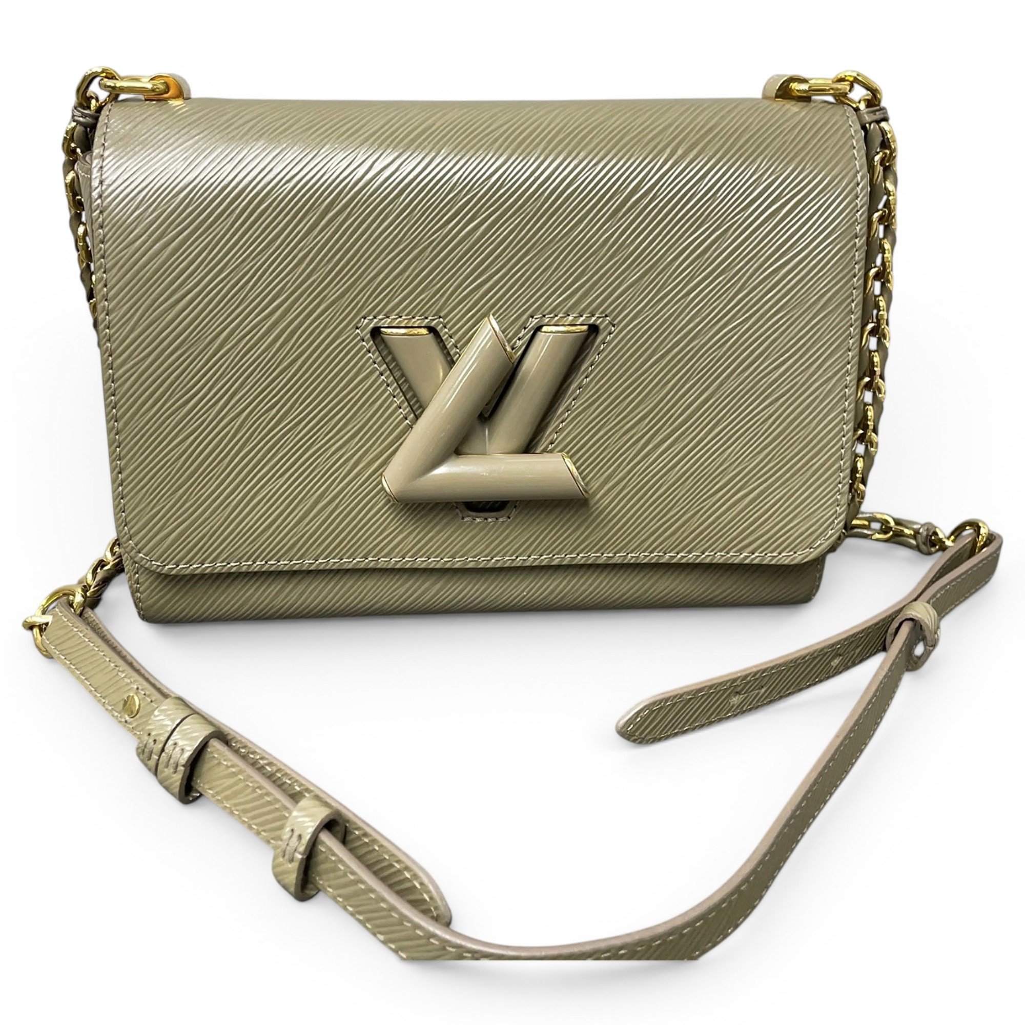 Twist leather crossbody bag