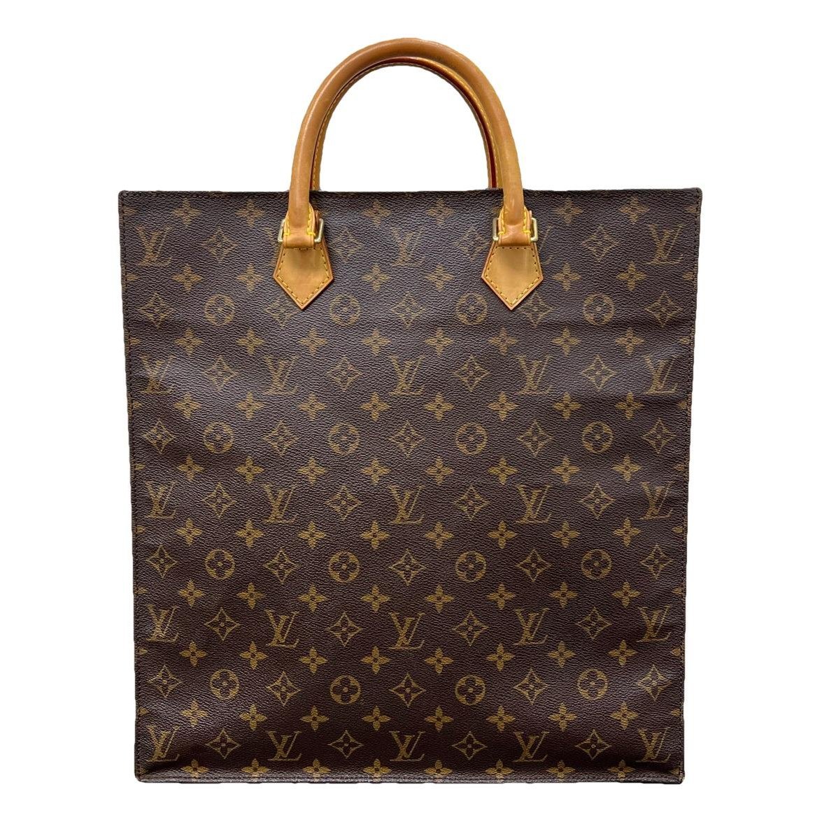 Plat leather handbag