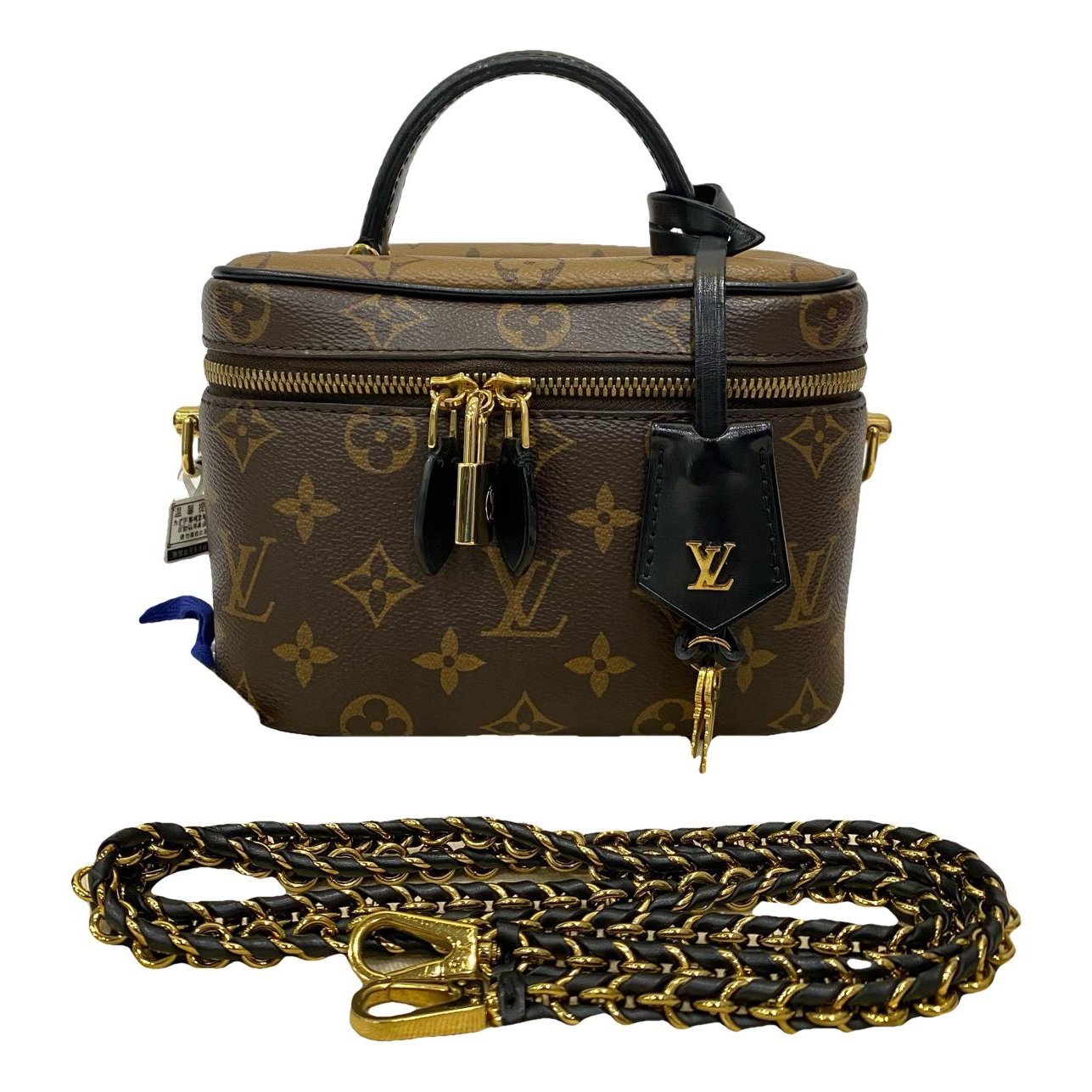 Vanity leather handbag