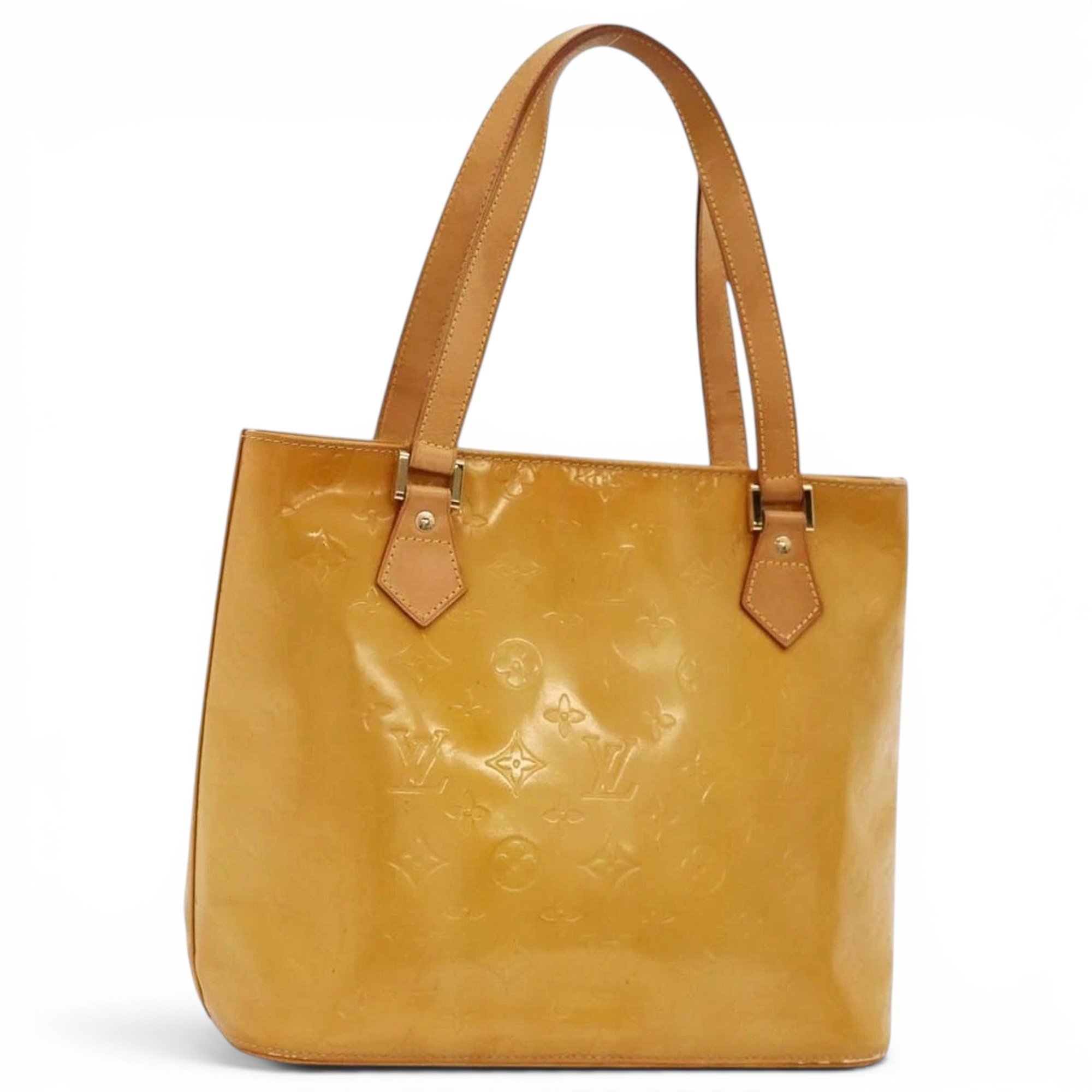 Patent leather handbag
