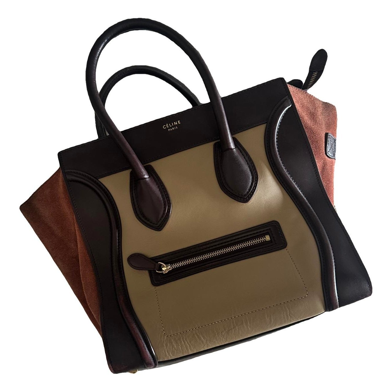 Luggage leather handbag