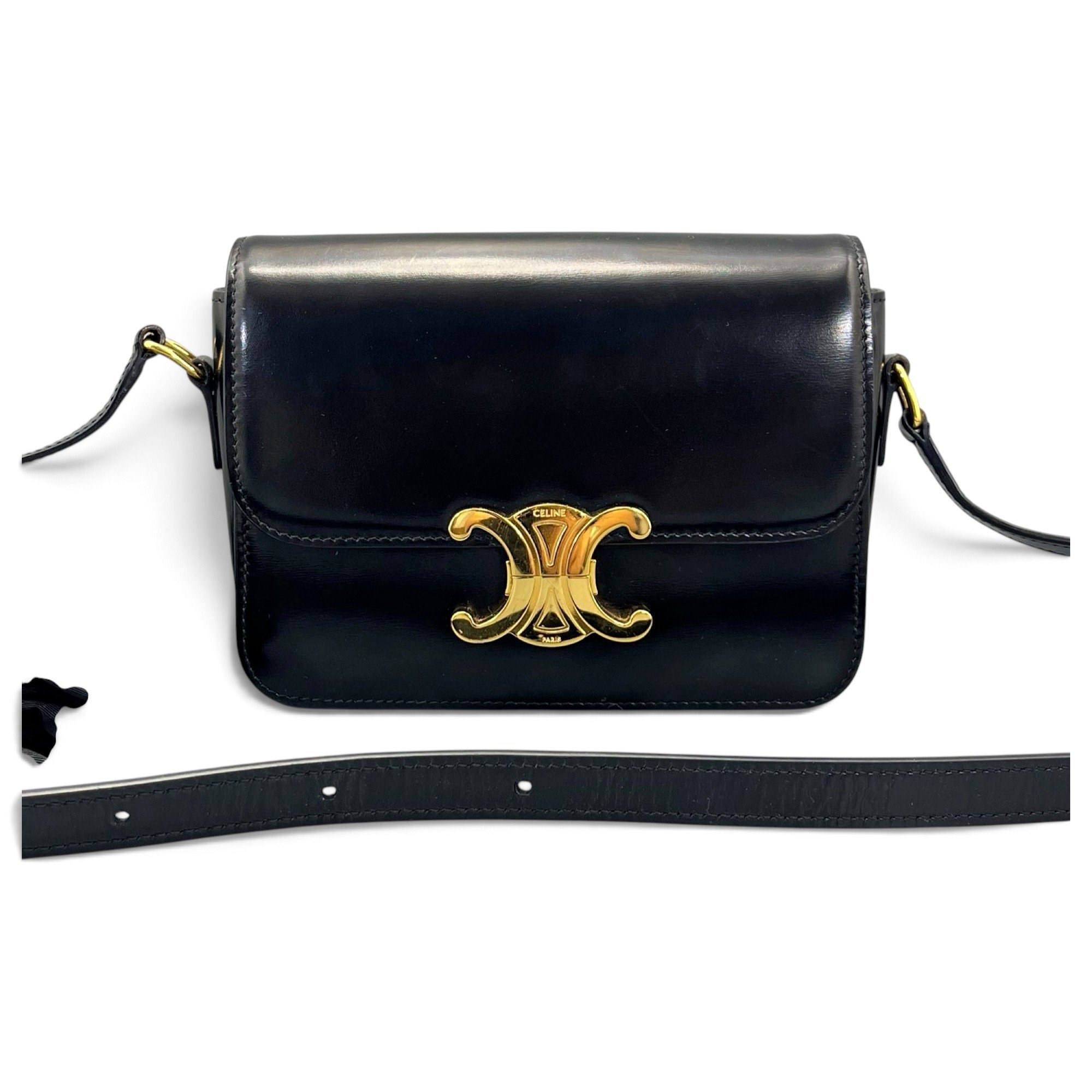 Triomphe leather crossbody bag