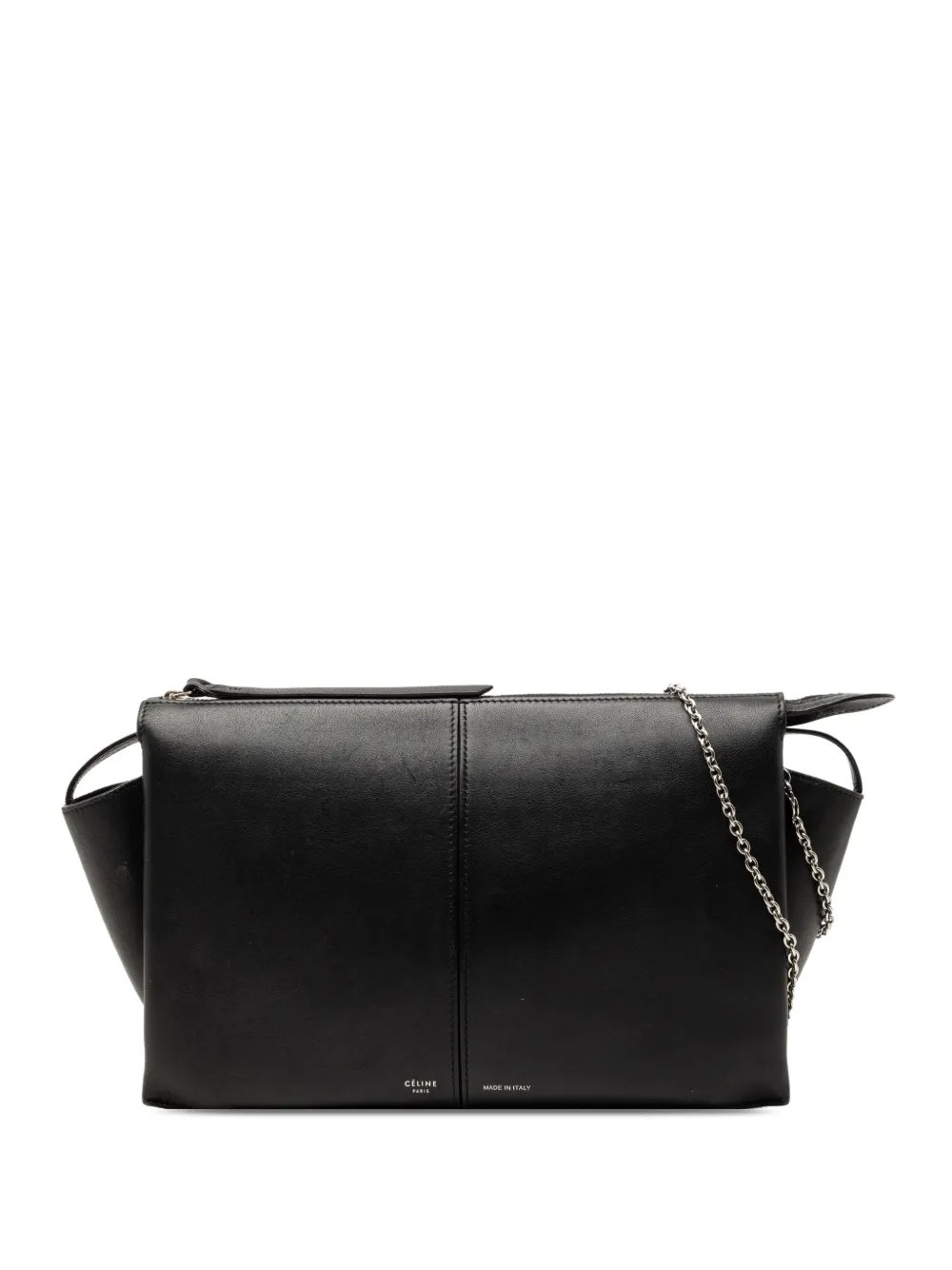 2017 Trifold Leather Clutch On Chain crossbody bag