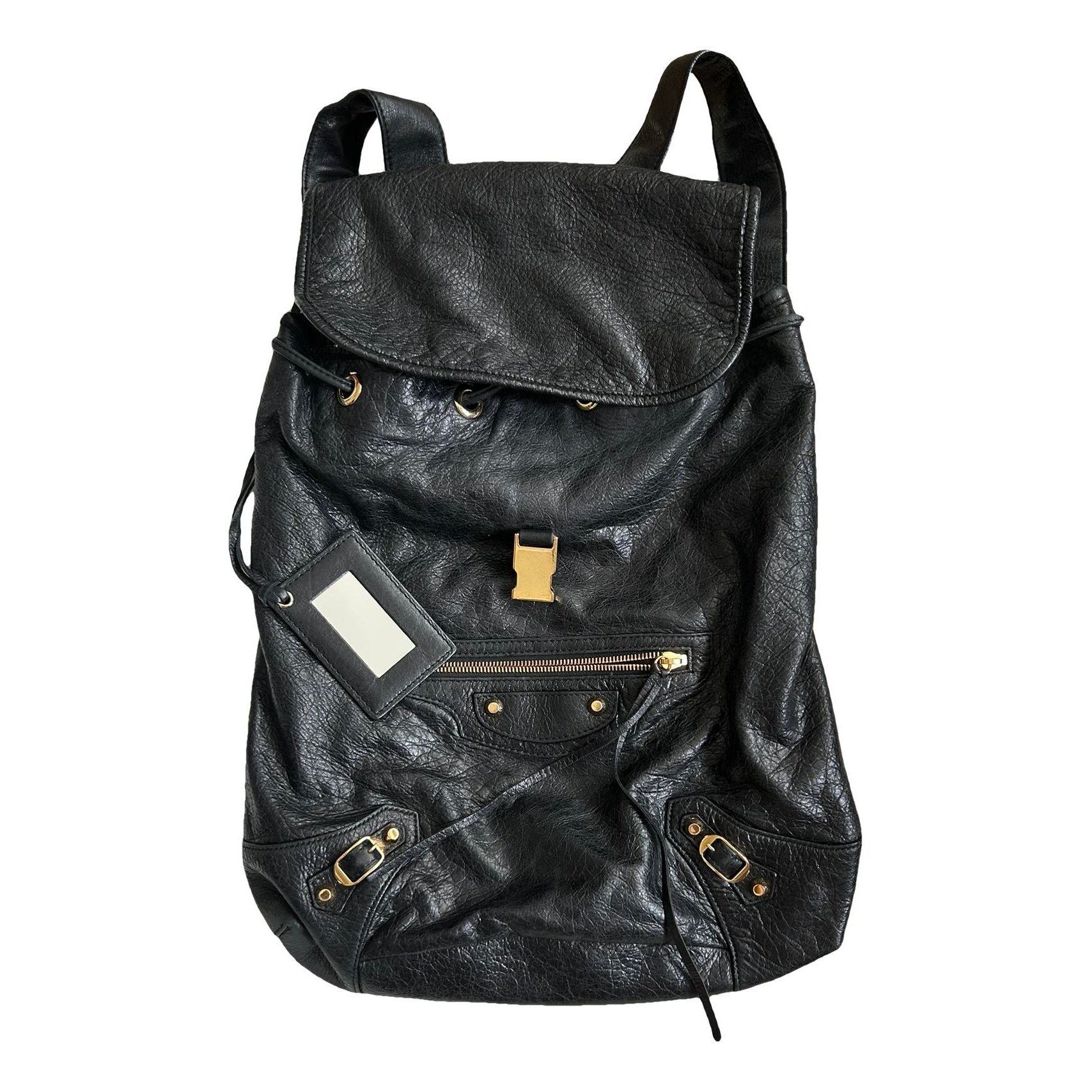 Leather backpack