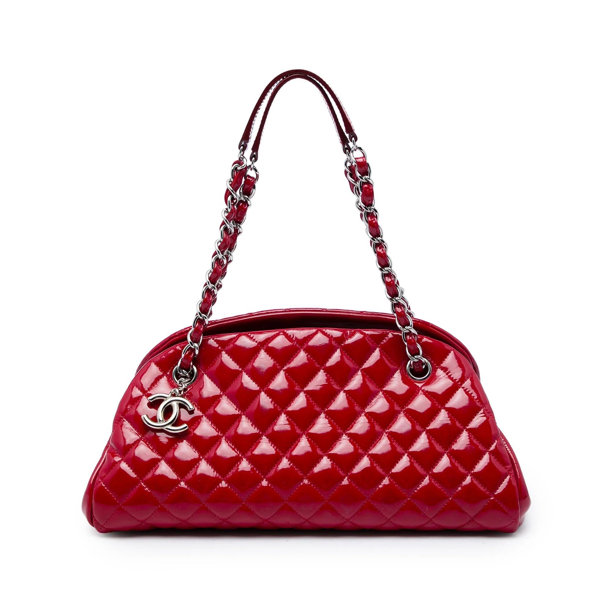 Chanel Mademoiselle patent leather handbag