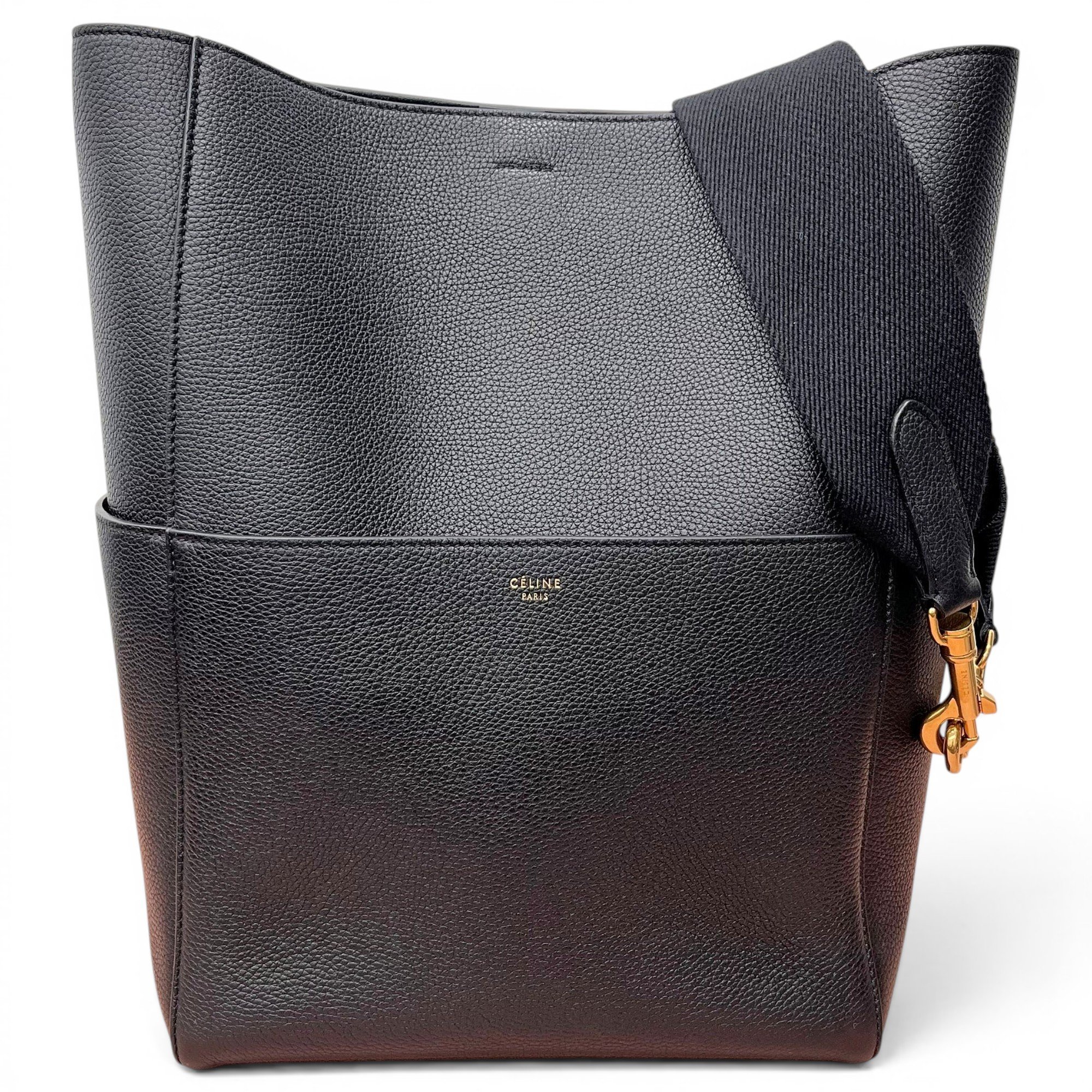 Seau Sangle leather handbag