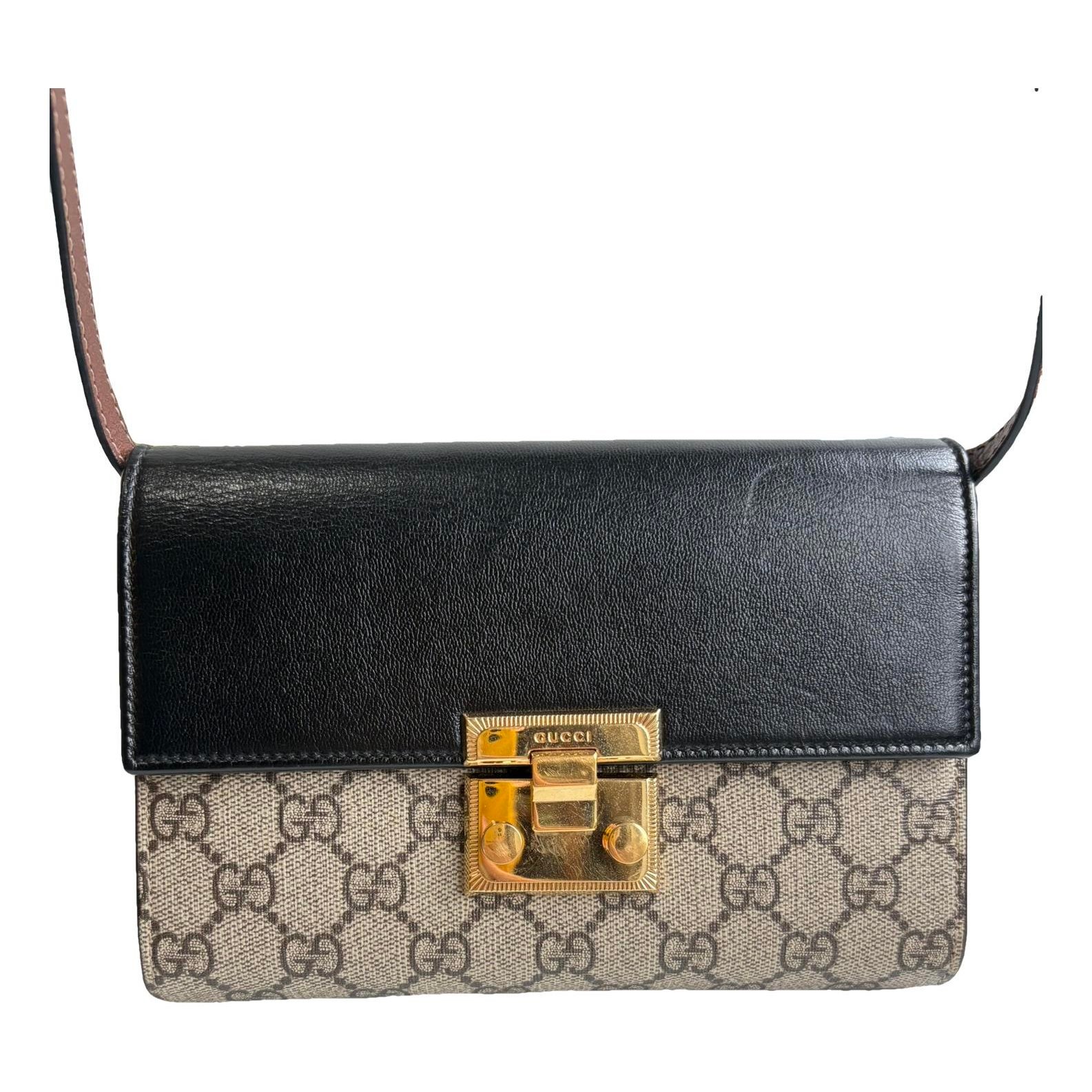 Leather clutch bag